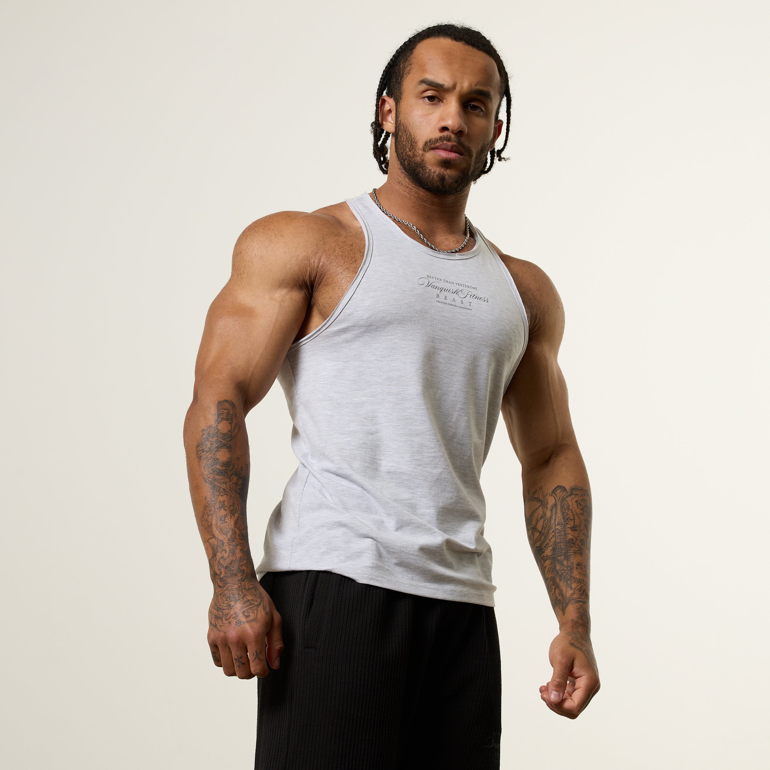 Vanquish x JBeast Grey Tank Top
