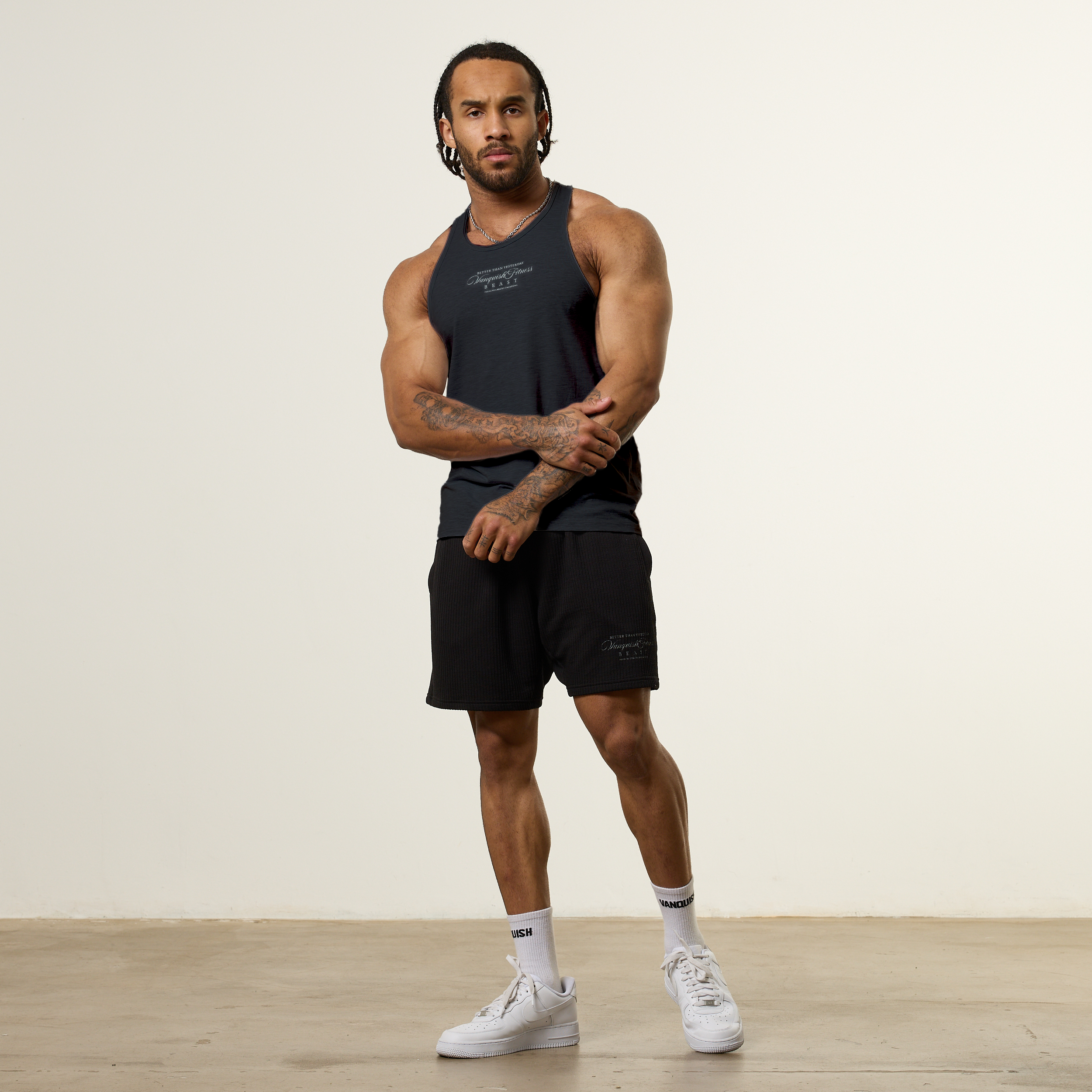 VQ X Jbeast V2 Washed Black Tank
