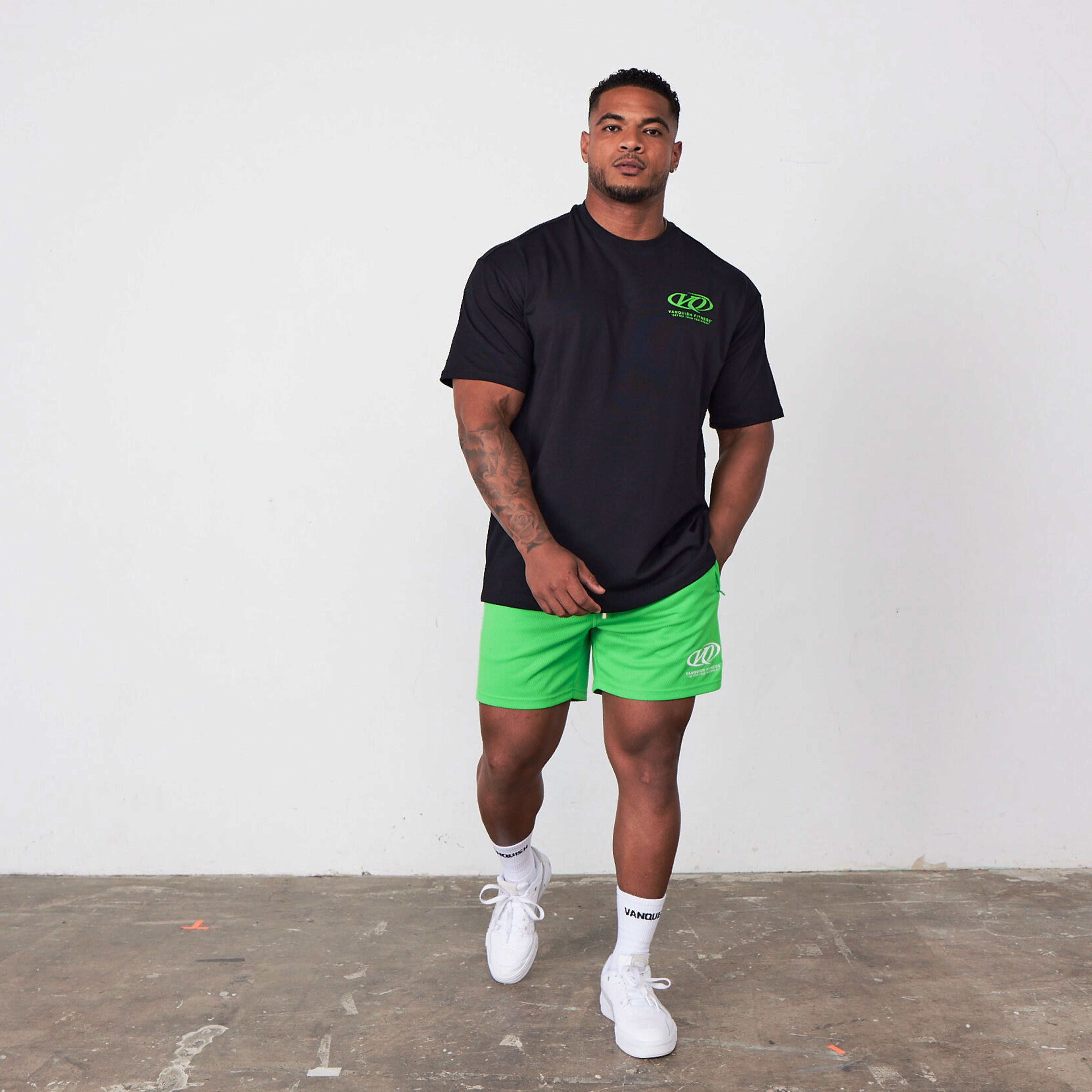 Vanquish TSP Neon Green Racing Mesh Shorts