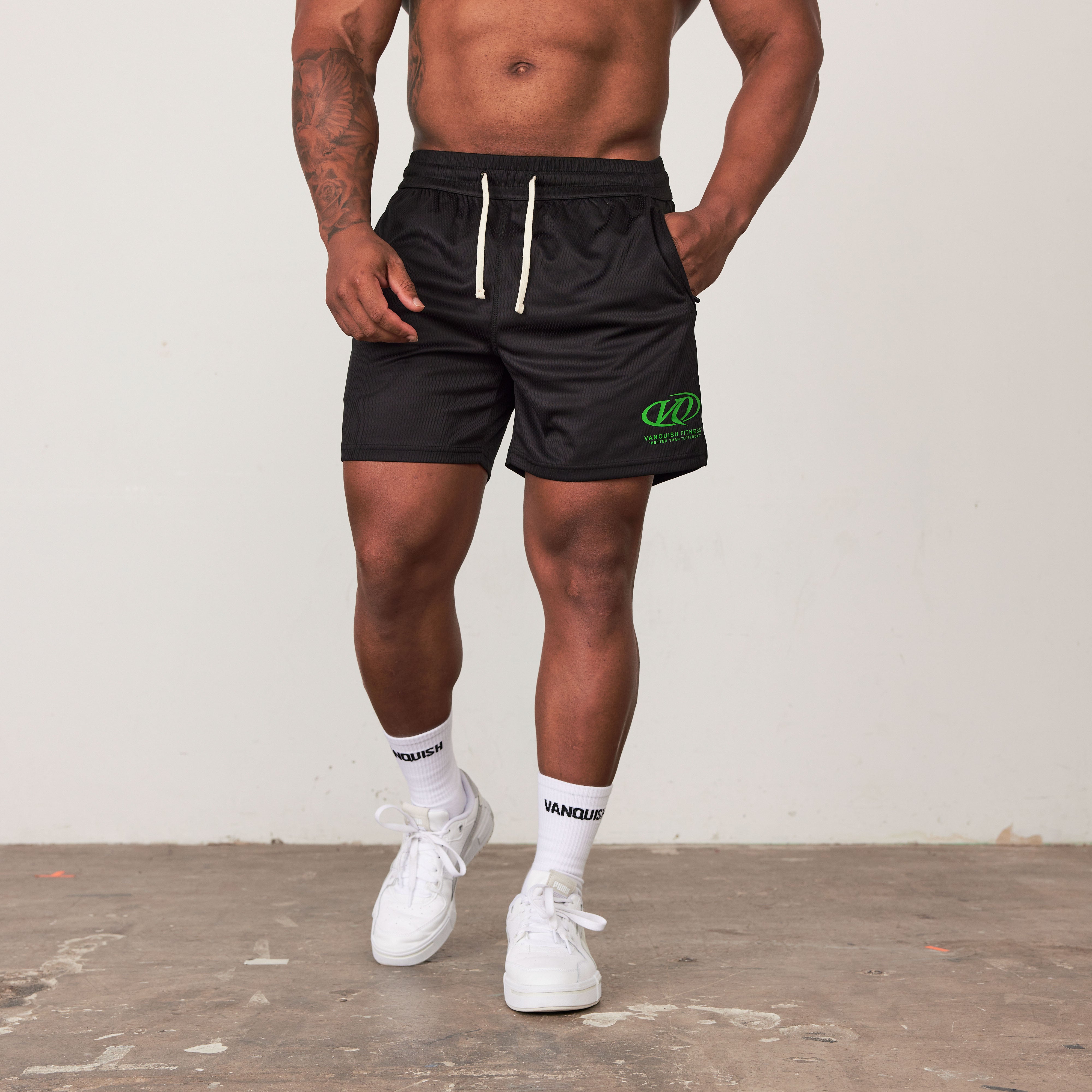 Vanquish TSP Black Racing Mesh Shorts