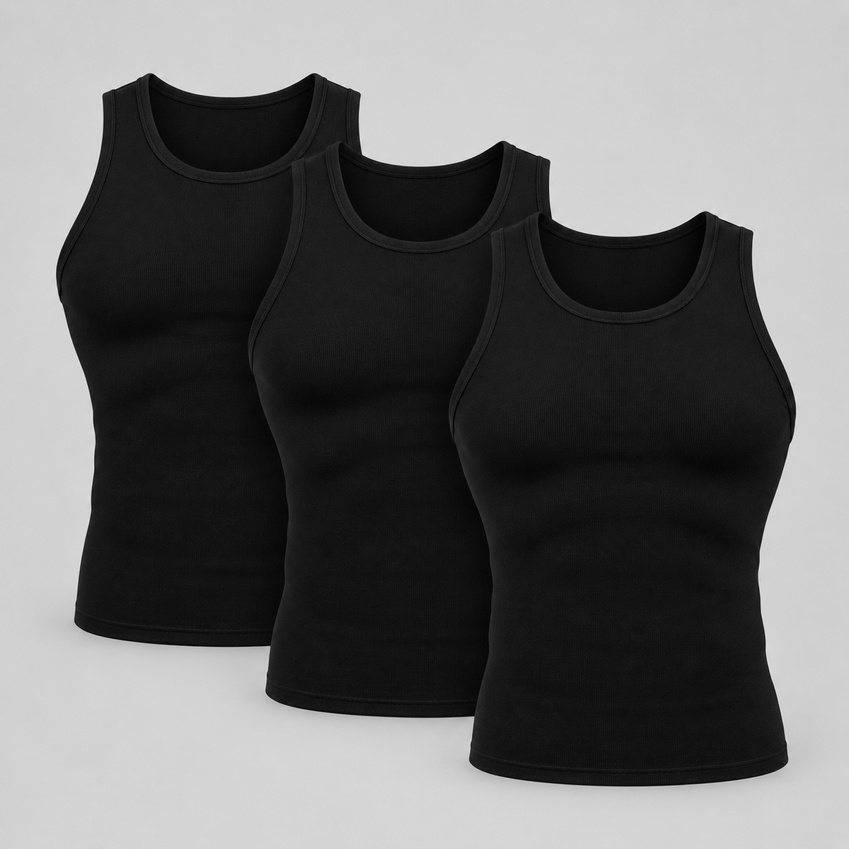 EVOLVE 3PK BLACK SLIM FIT VEST