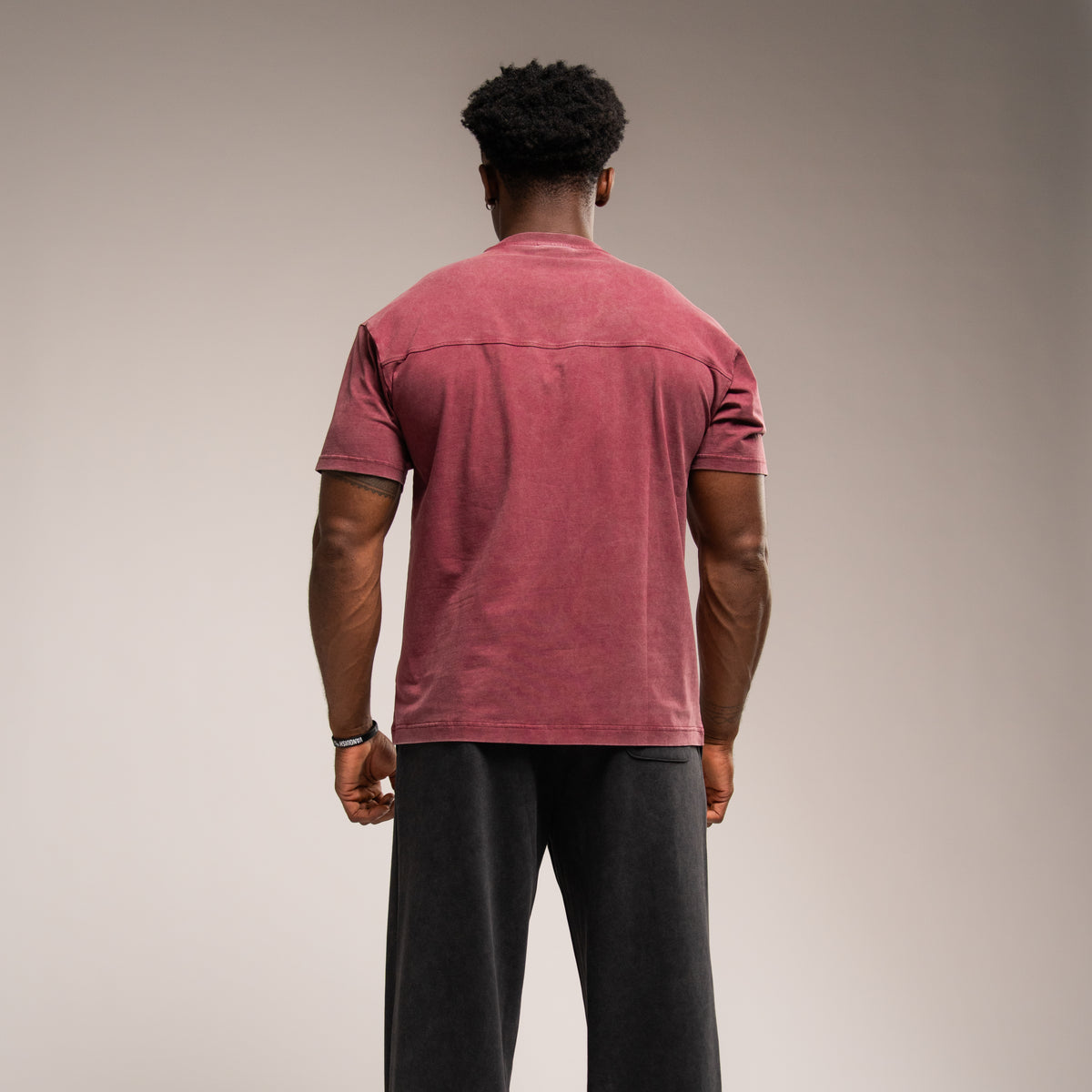WASHED RED OVERSIZED T SHIRT