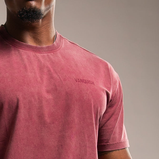 WASHED RED OVERSIZED T SHIRT