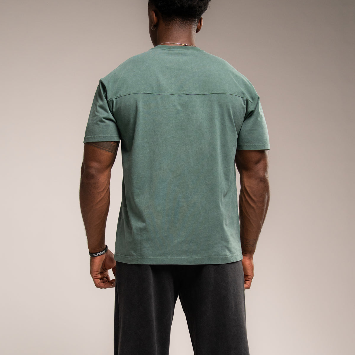 WASHED GREEN OVERSIZED T SHIRT