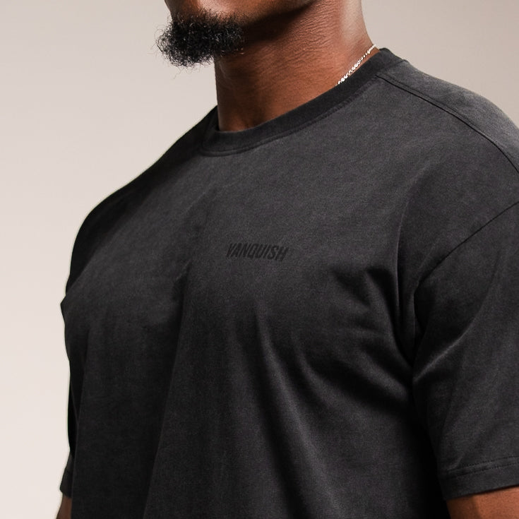 WASHED BLACK OVERSIZED T SHIRT