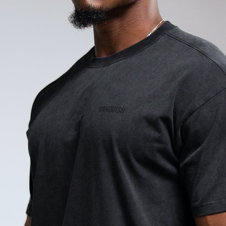 WASHED BLACK OVERSIZED T SHIRT