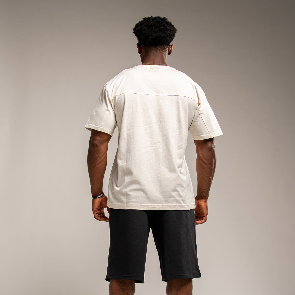 BADGE OFF WHITE HEAVYWEIGHT OVERSIZED T SHIRT