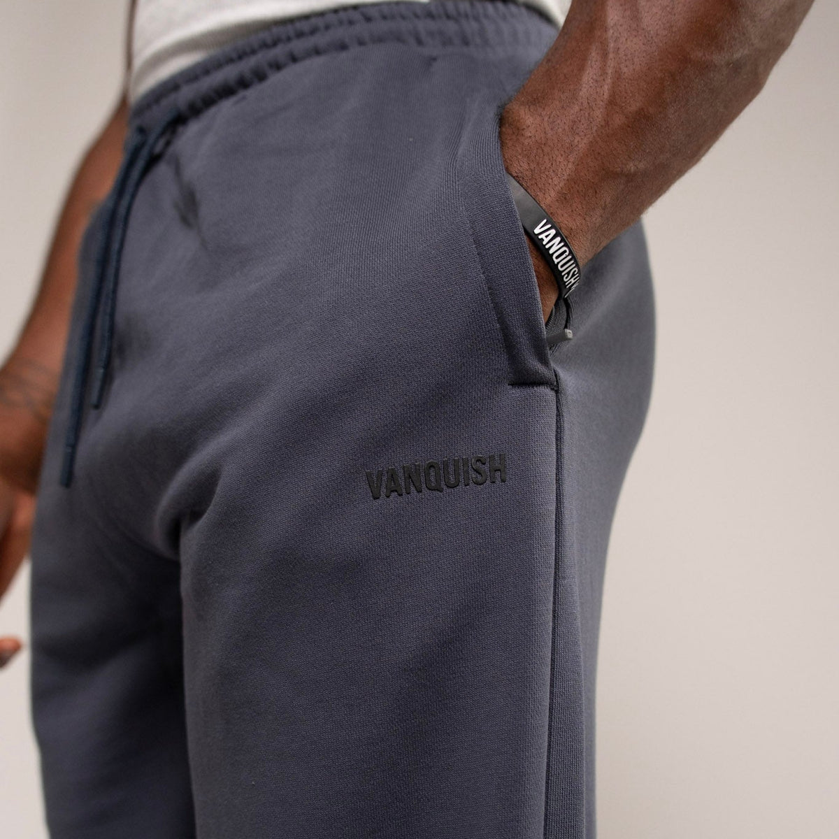 EVOLVE DARK GREY OVERSIZED CUFFED SWEATPANTS