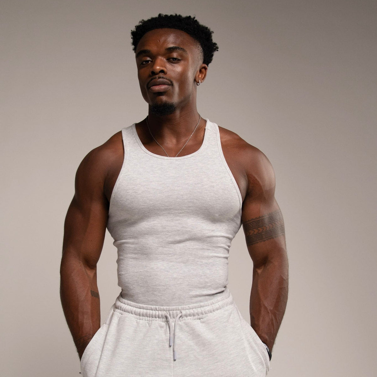 EVOLVE 3PK MULTI NAVY WHITE LIGHT GREY SLIM FIT VEST