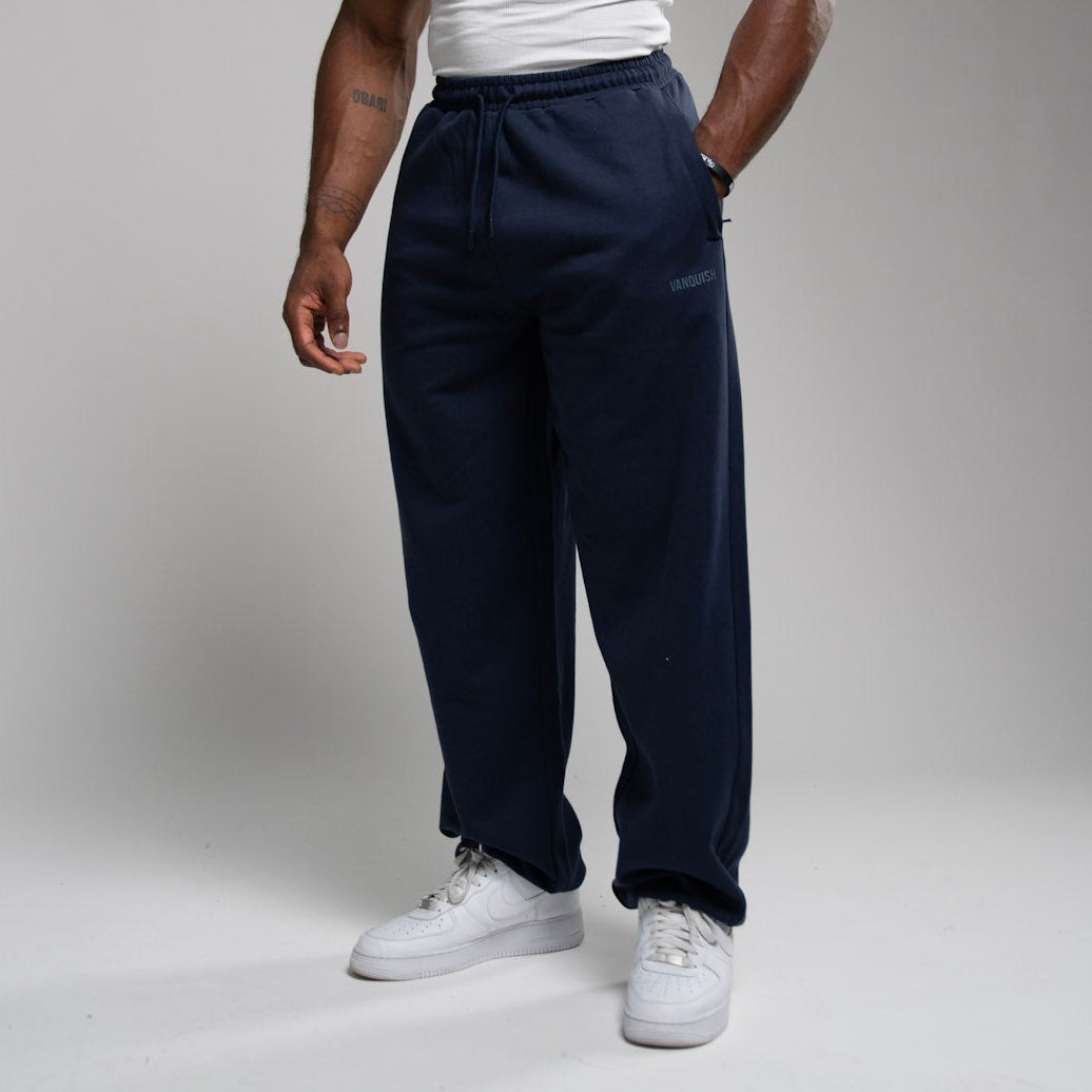 EVOLVE NAVY OVERSIZED CUFFED SWEATPANTS