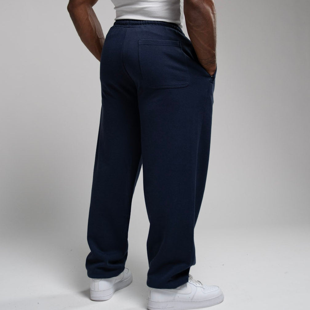 EVOLVE NAVY OVERSIZED CUFFED SWEATPANTS
