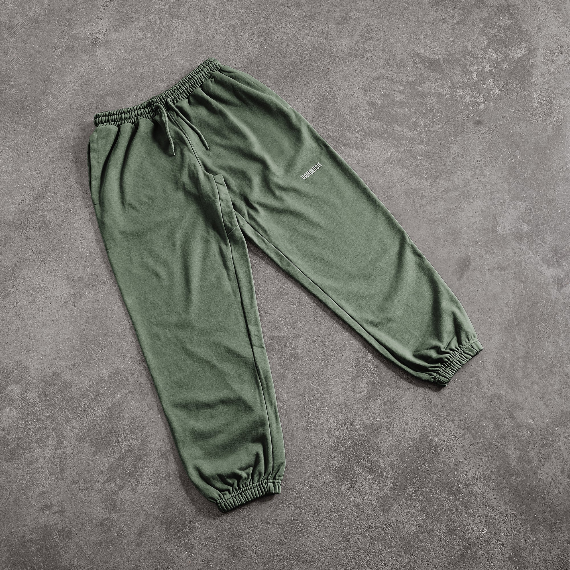 Vanquish Essential Forest Green Oversized Sweatpants
