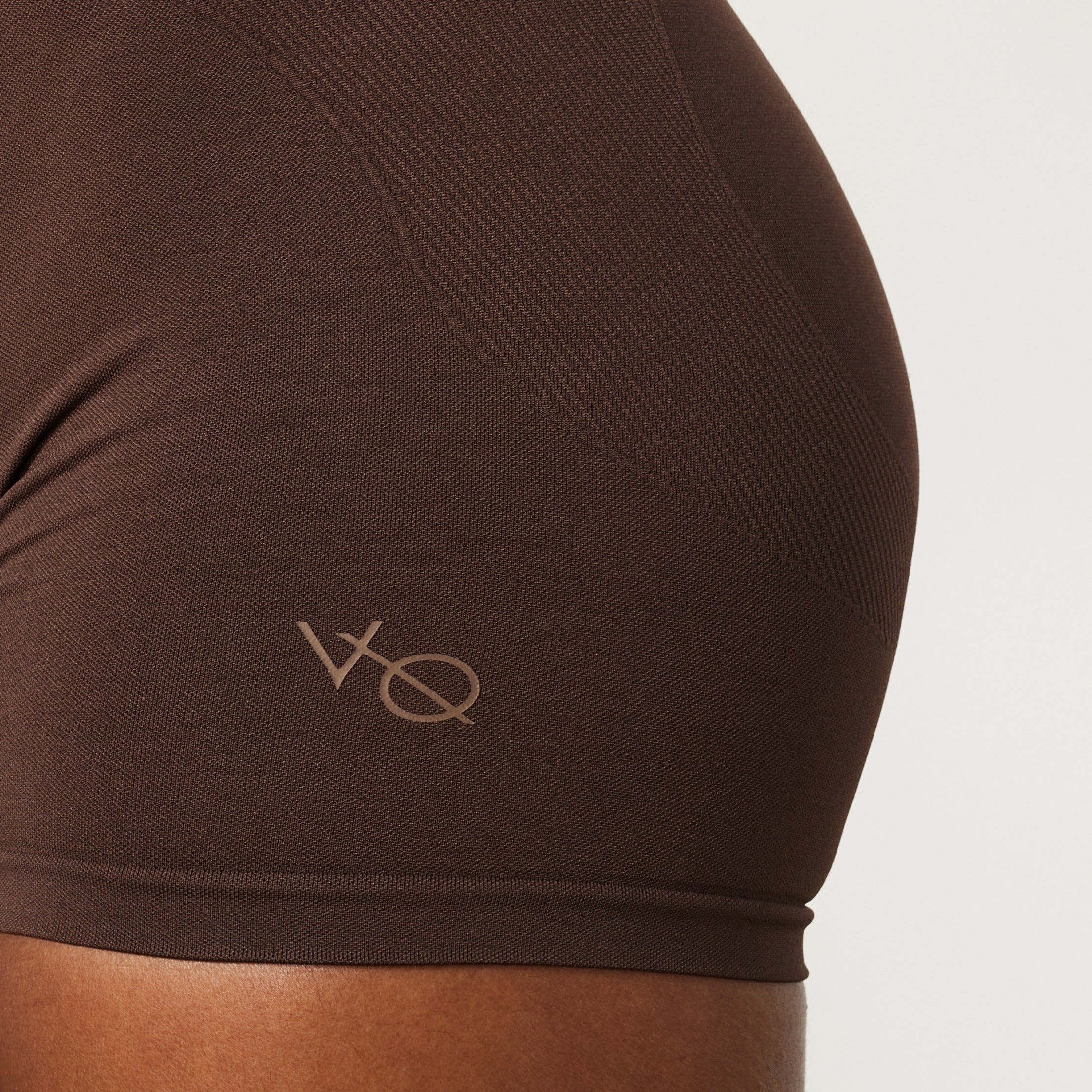 Vanquish Elevate Seamless Scrunch Coffee Brown Shorts