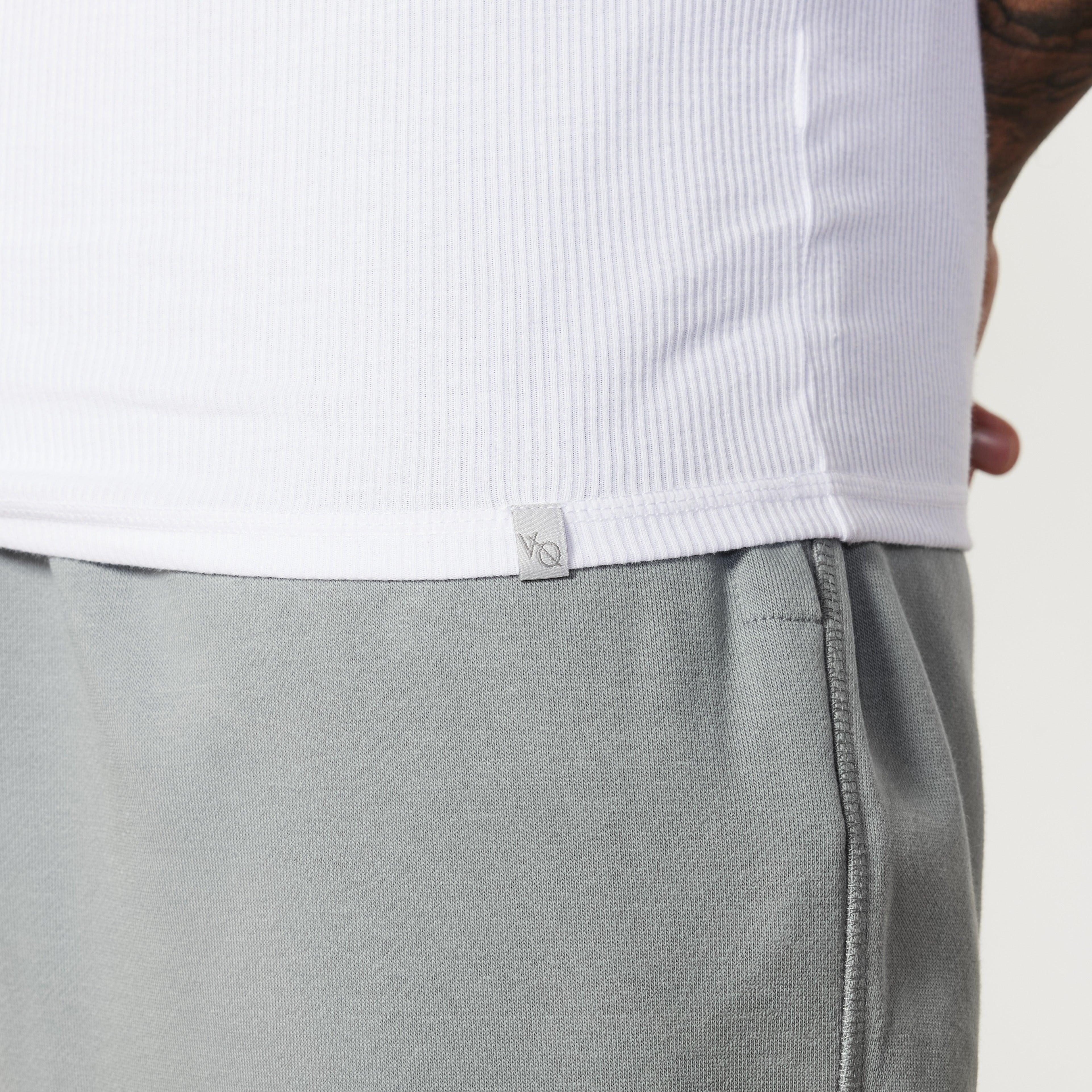 Vanquish Essential V2 White Ribbed Tank