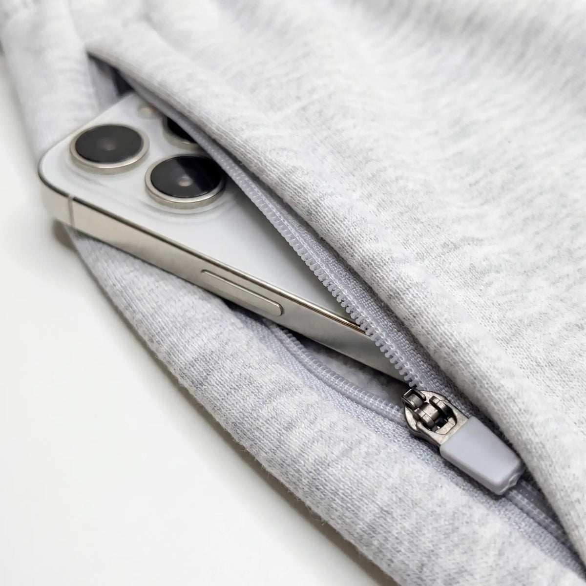 EVOLVE LIGHT GREY MARL STRAIGHT LEG SWEATPANTS