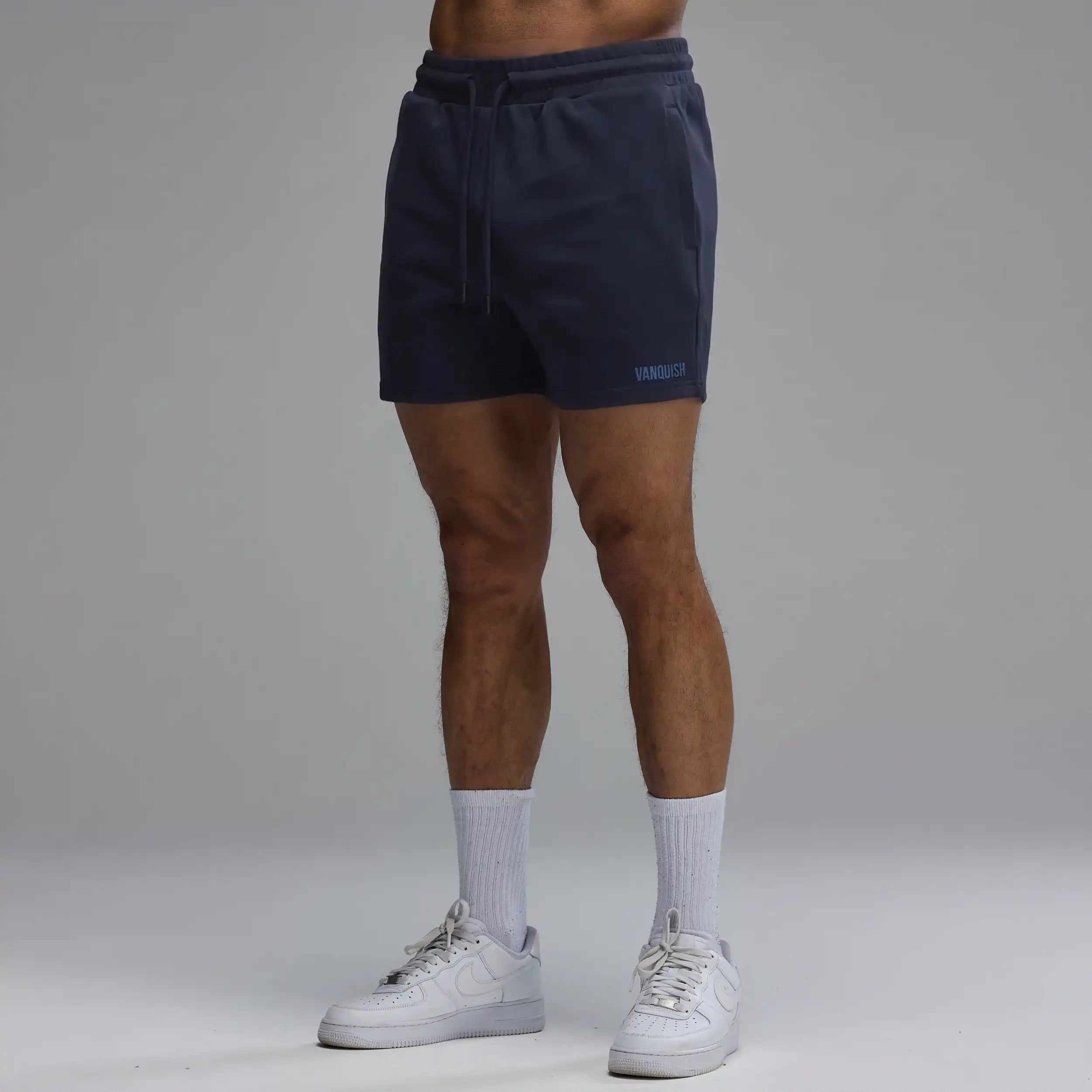 VANQUISH EVOLVE NAVY REGULAR FIT SWEAT SHORT