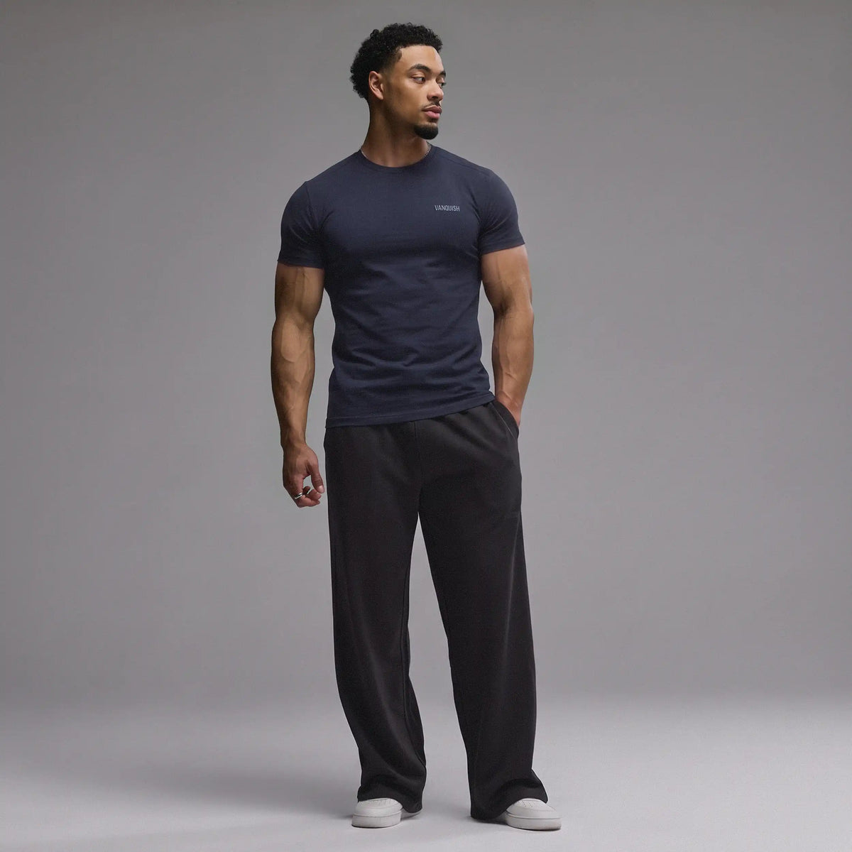 EVOLVE NAVY SLIM FIT T SHIRT