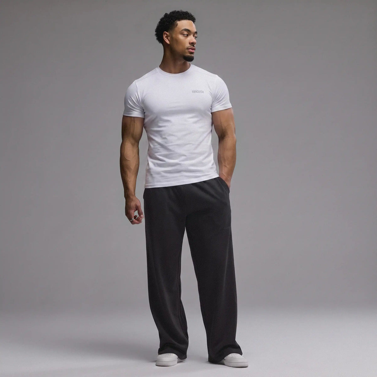 EVOLVE WHITE SLIM FIT T SHIRT