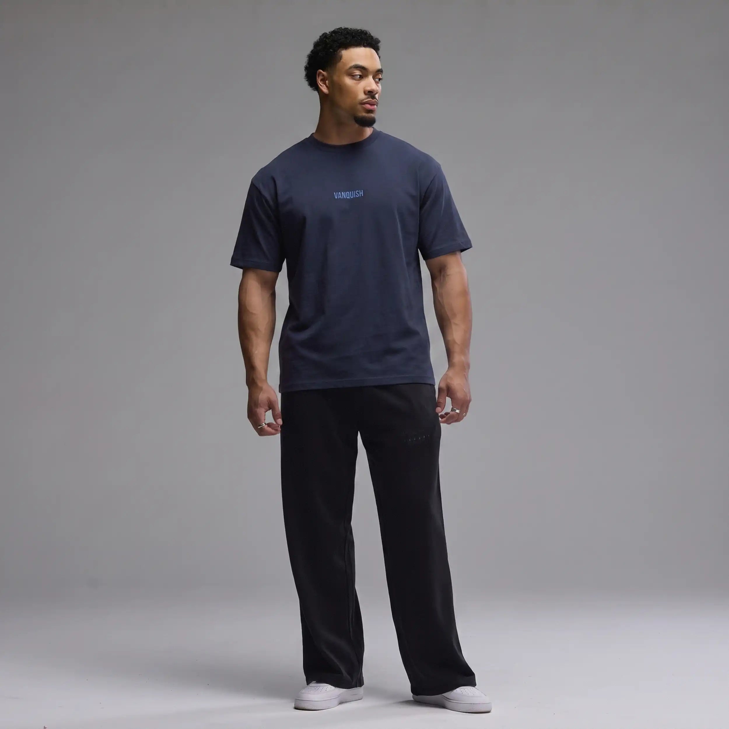 VANQUISH EVOLVE NAVY OVERSIZED JERSEY T SHIRT