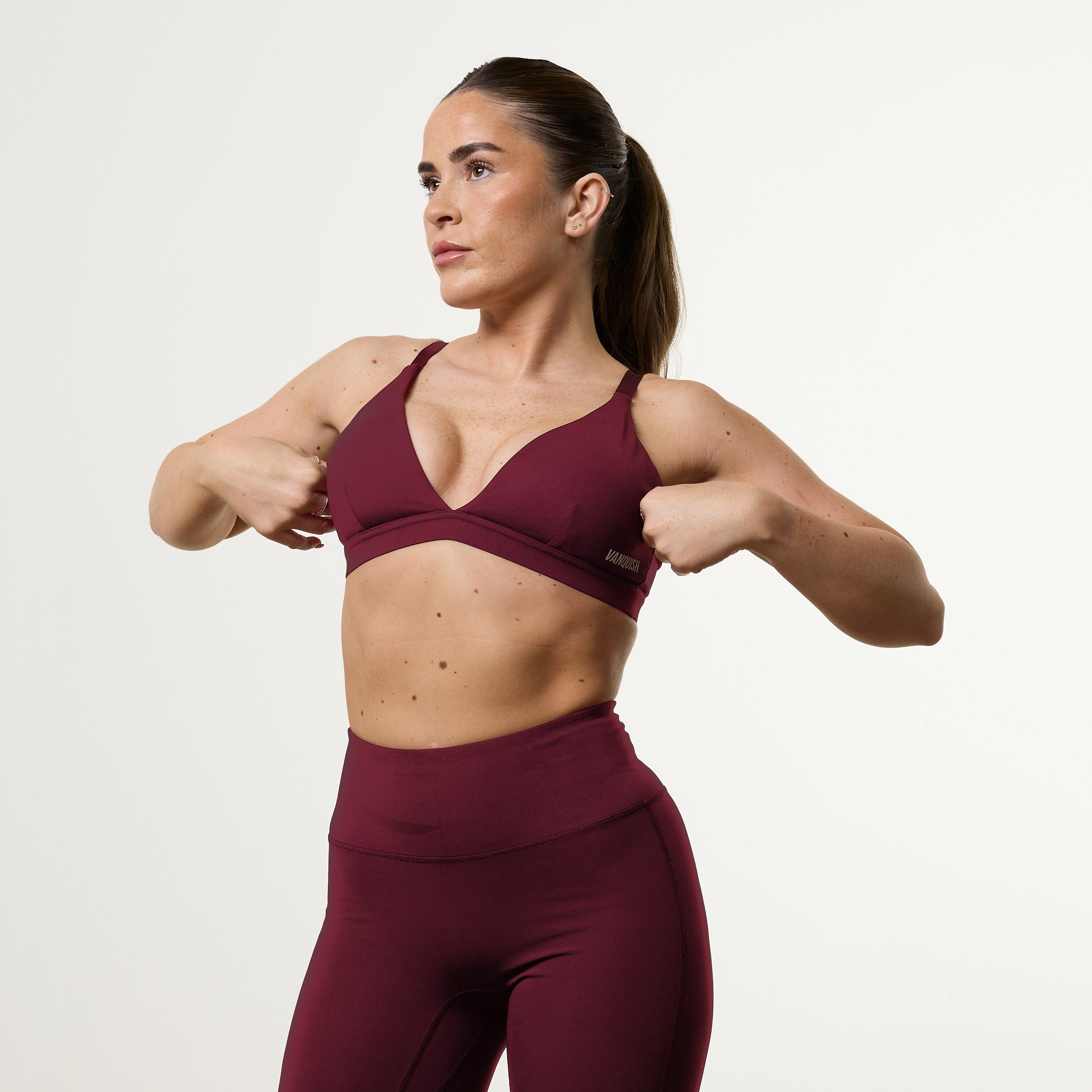 Enhance V2 Liqueor Red Double Strap Bra