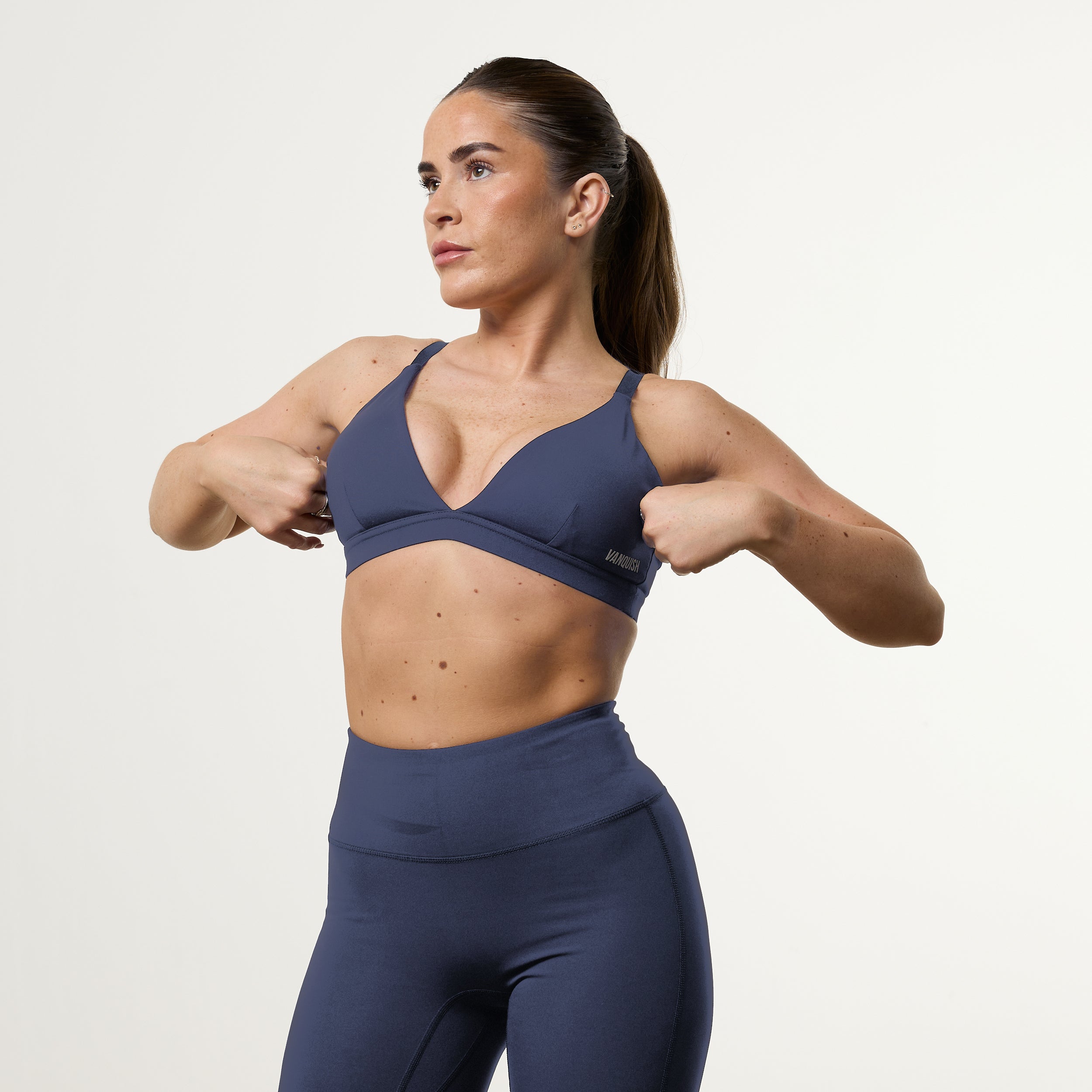 Enhance V2 Dusk Blue Double Strap Bra