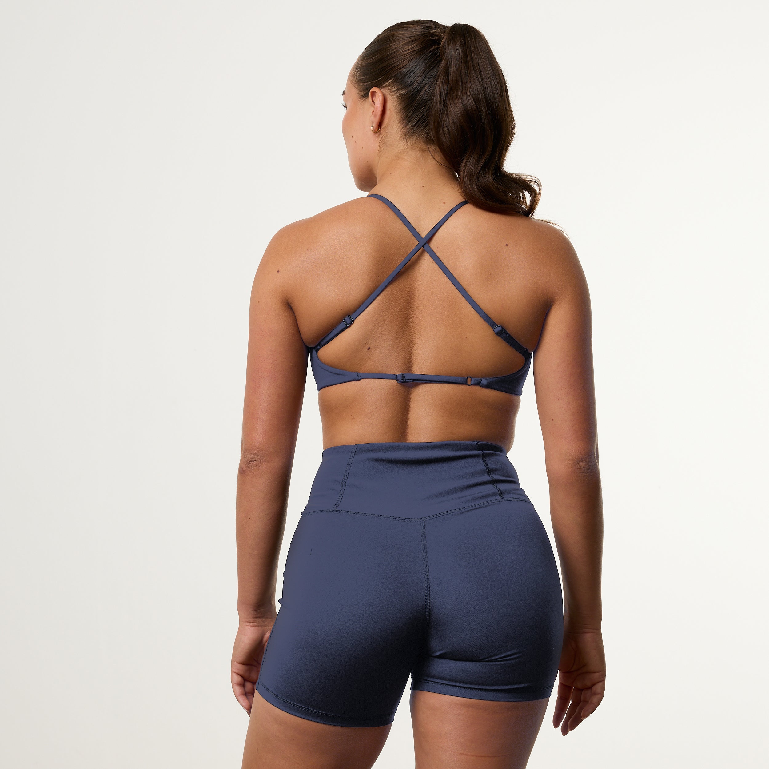 Enhance V2 Dusk Blue Cross Back Bra