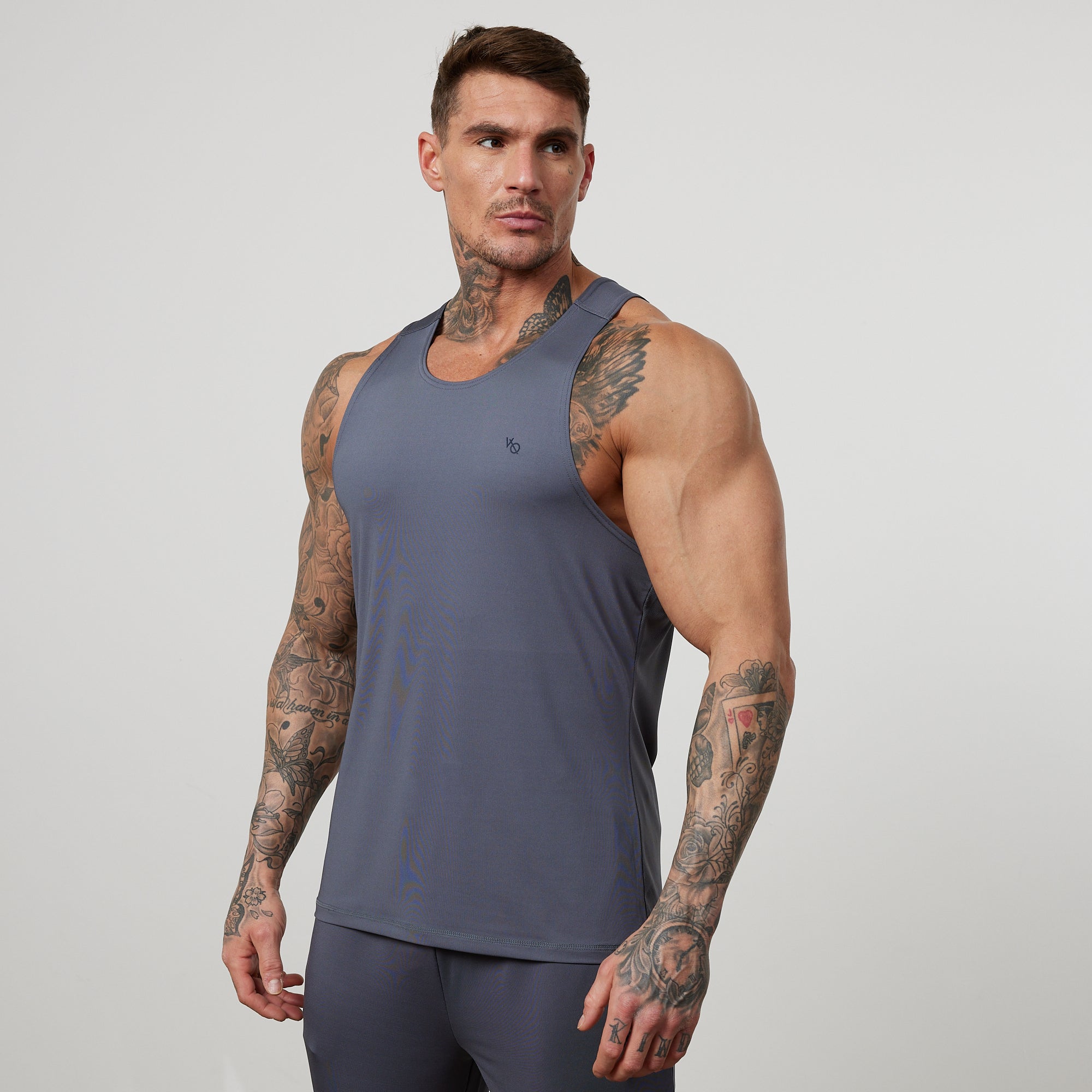 Vanquish Essential Performance-Tanktop in Jeansblau