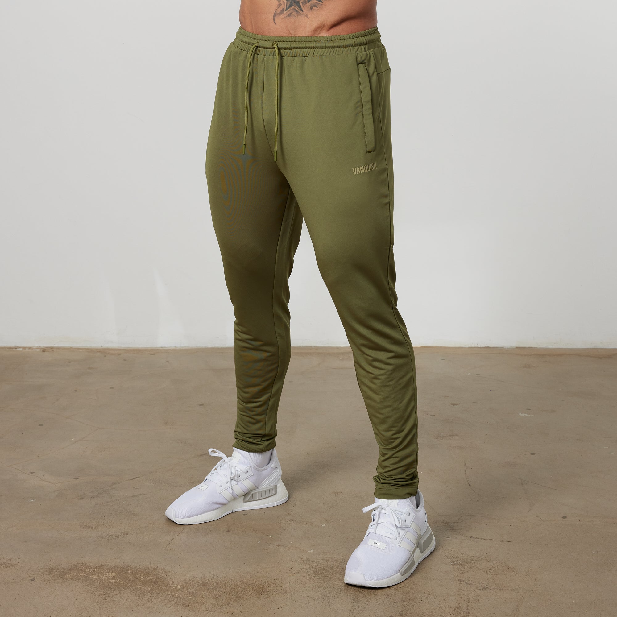 Vanquish Essential Olive Green Performance Sweatpants