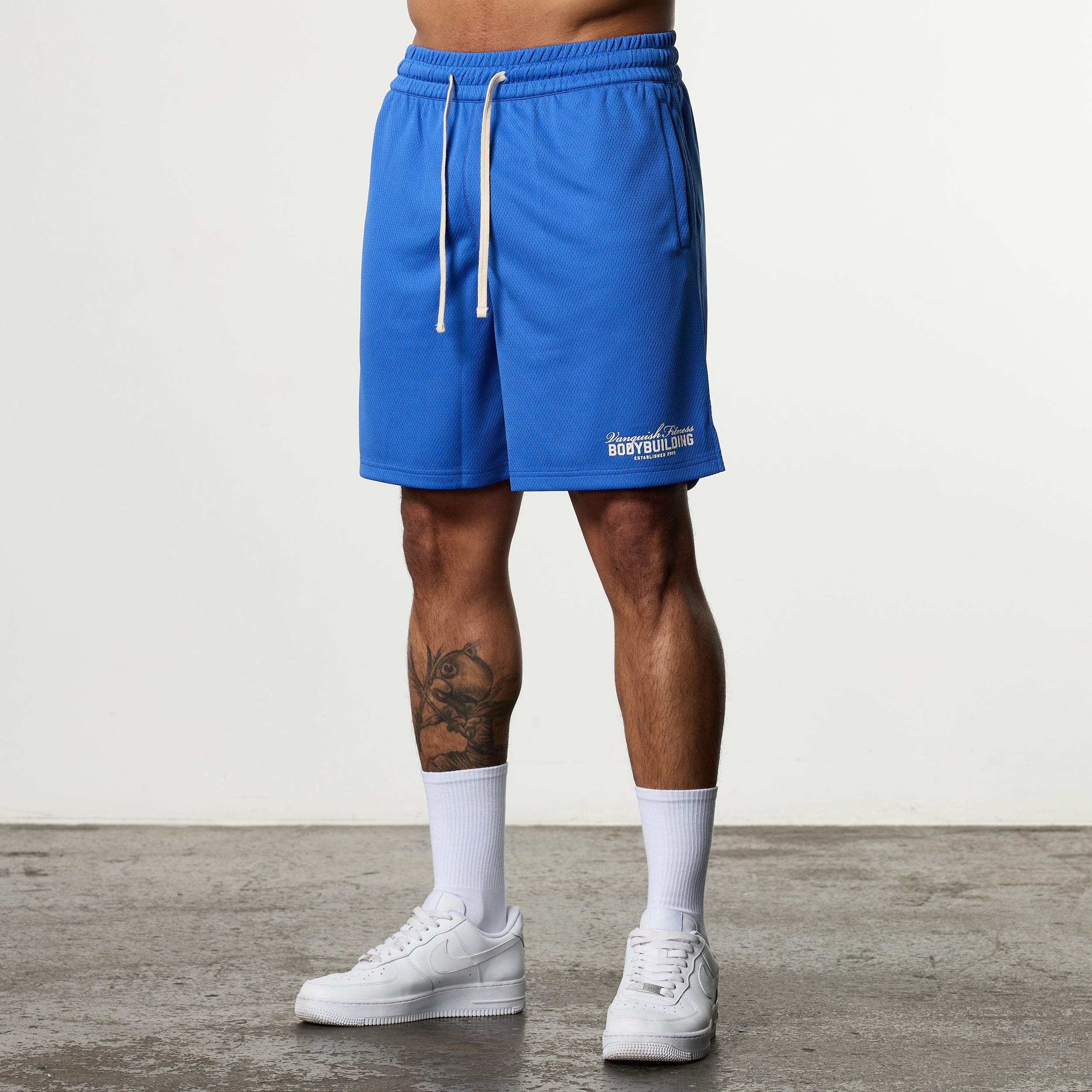 Vanquish Bodybuilding Cobalt Blue Mesh Shorts