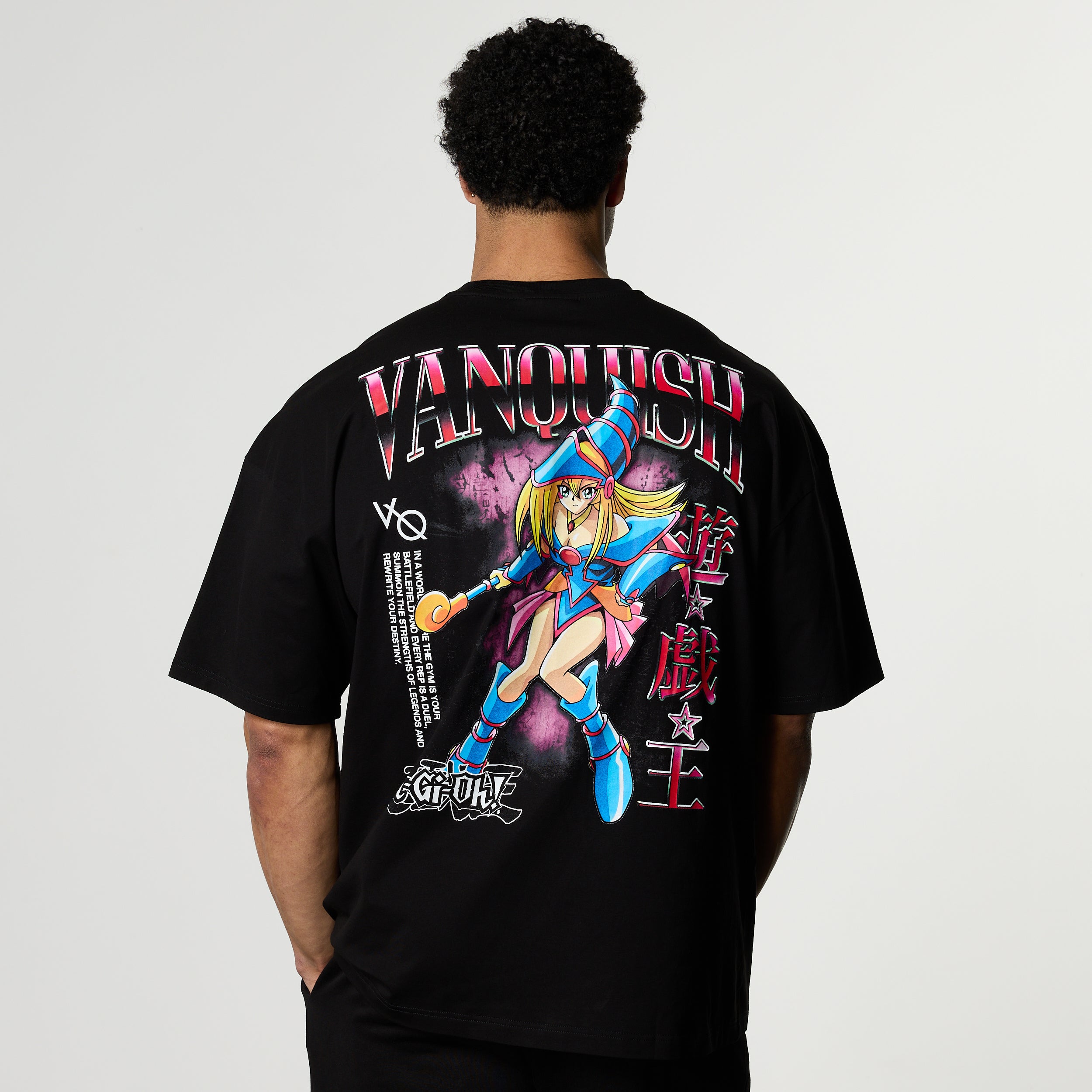 YU-GI-OH! DARK MAGICIAN GIRL BLACK OVERSIZED T SHIRT