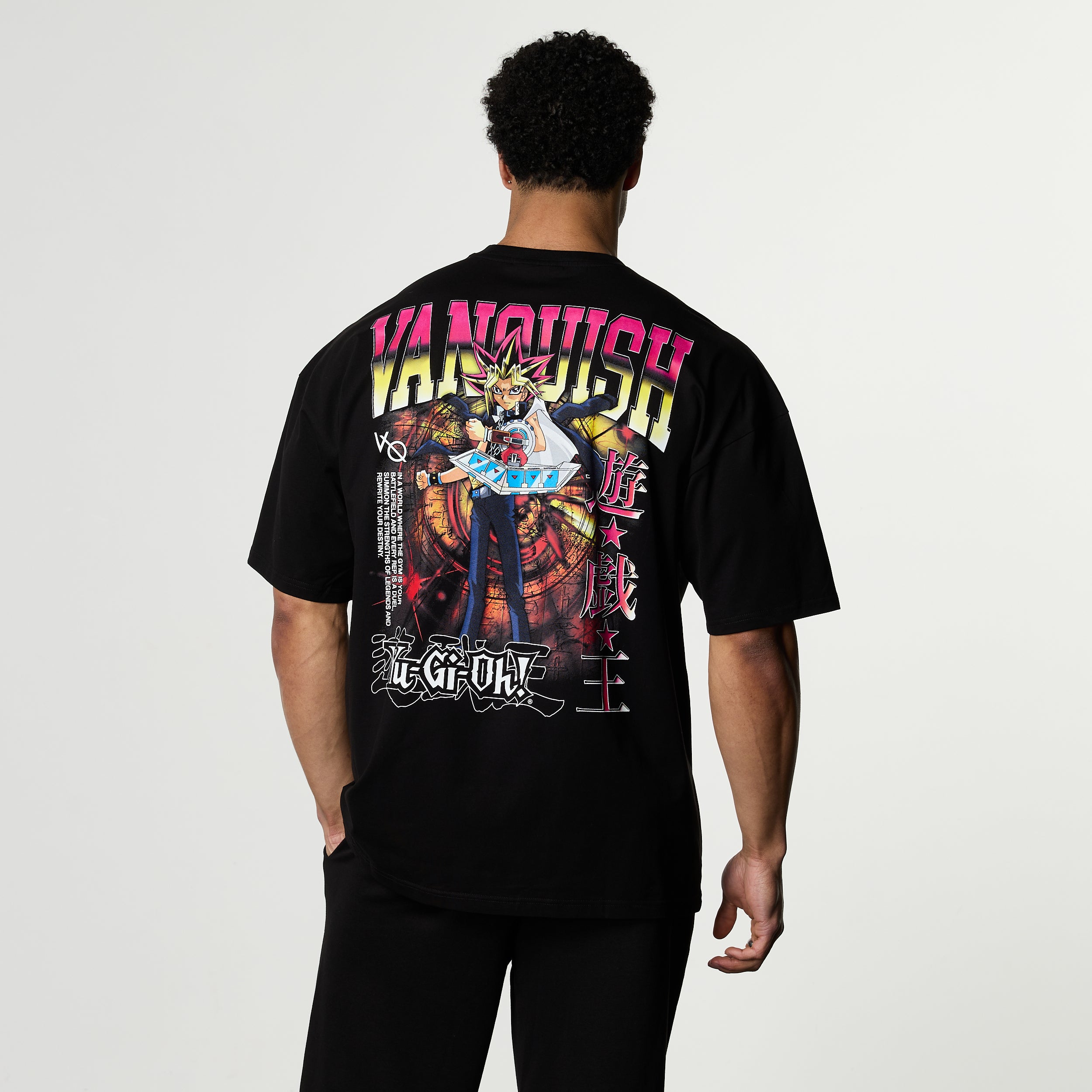 YU-GI-OH! YUGI BLACK OVERSIZED T SHIRT