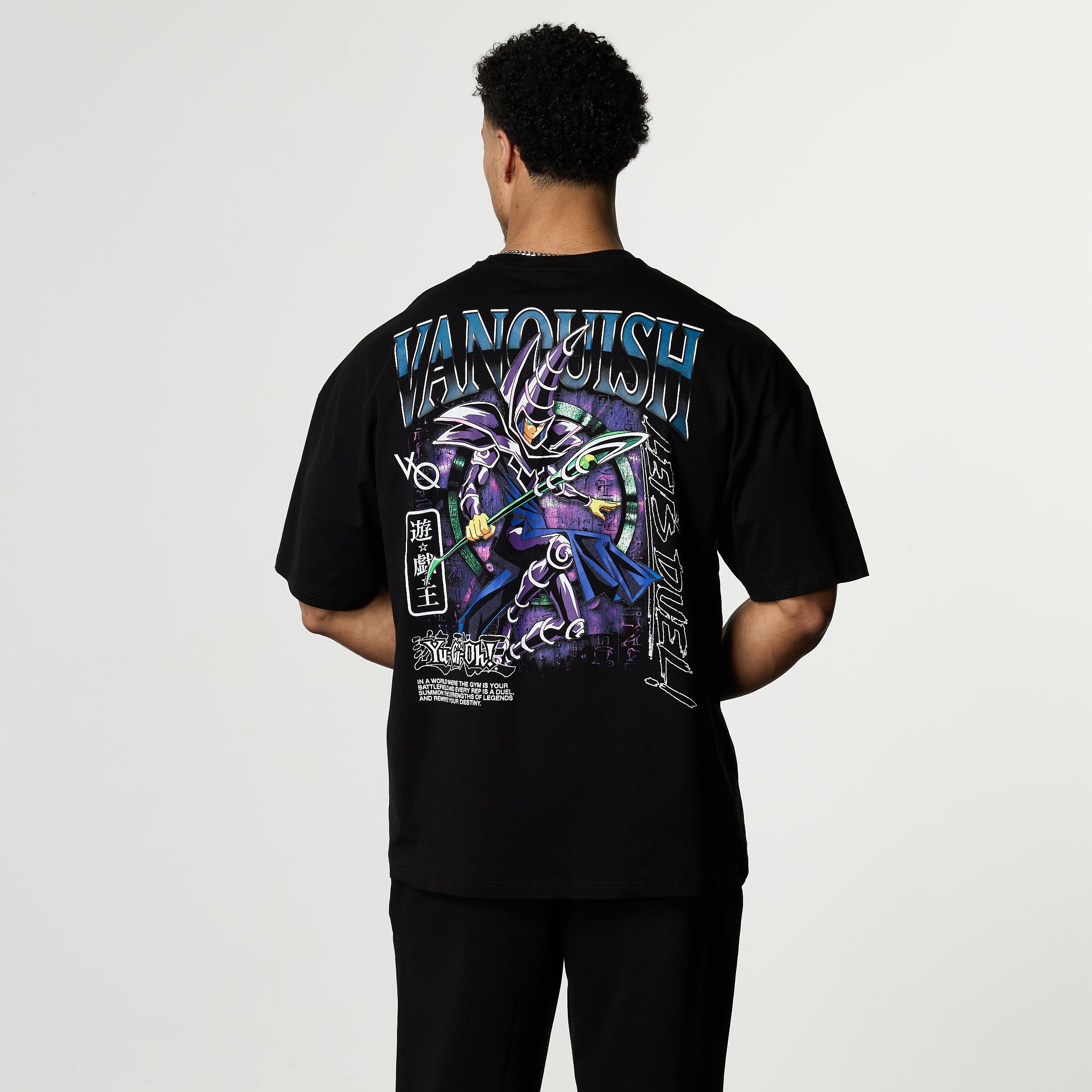 YU-GI-OH! DARK MAGICIAN BLACK OVERSIZED T SHIRT