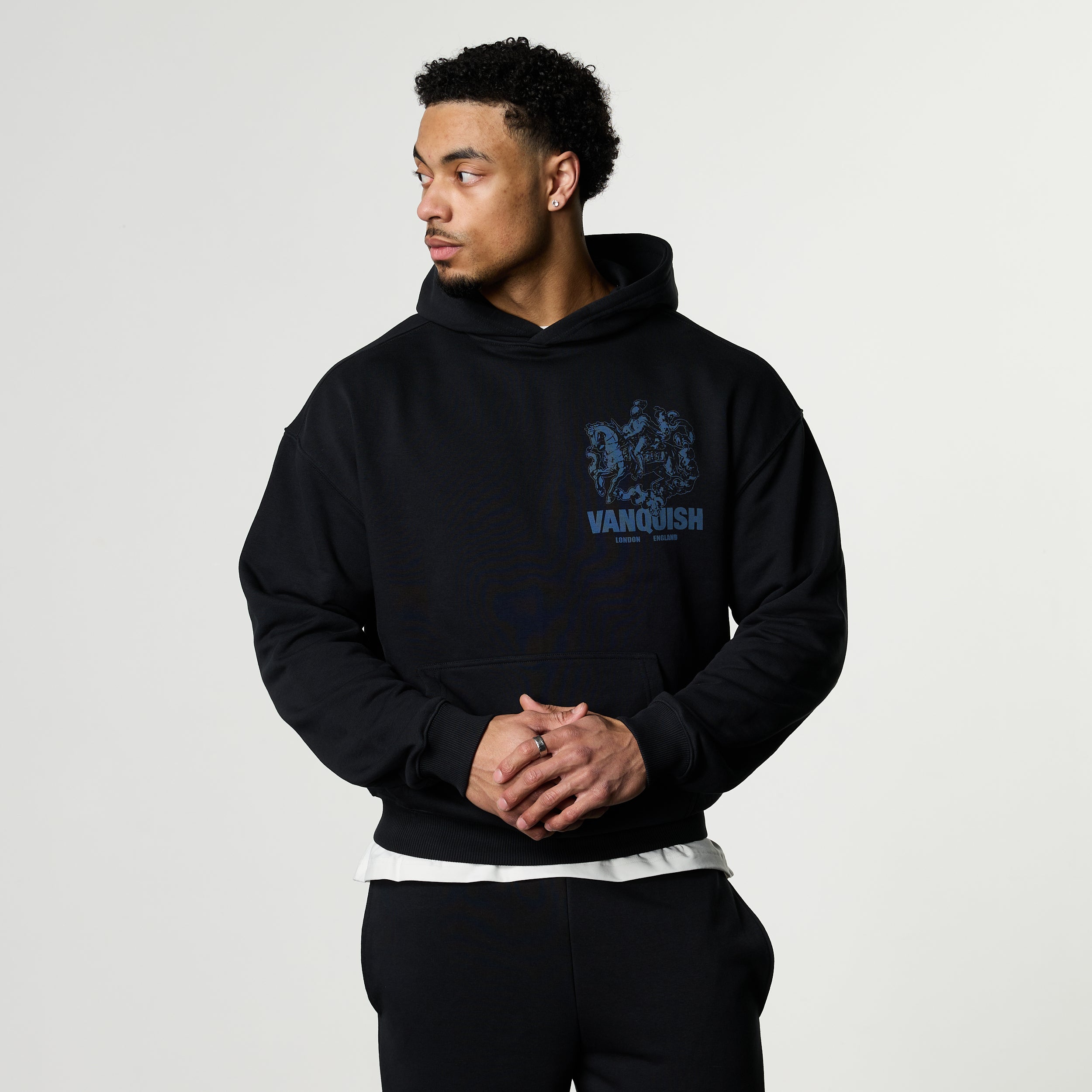 CAMELOT BLACK OVERSIZED HOODIE