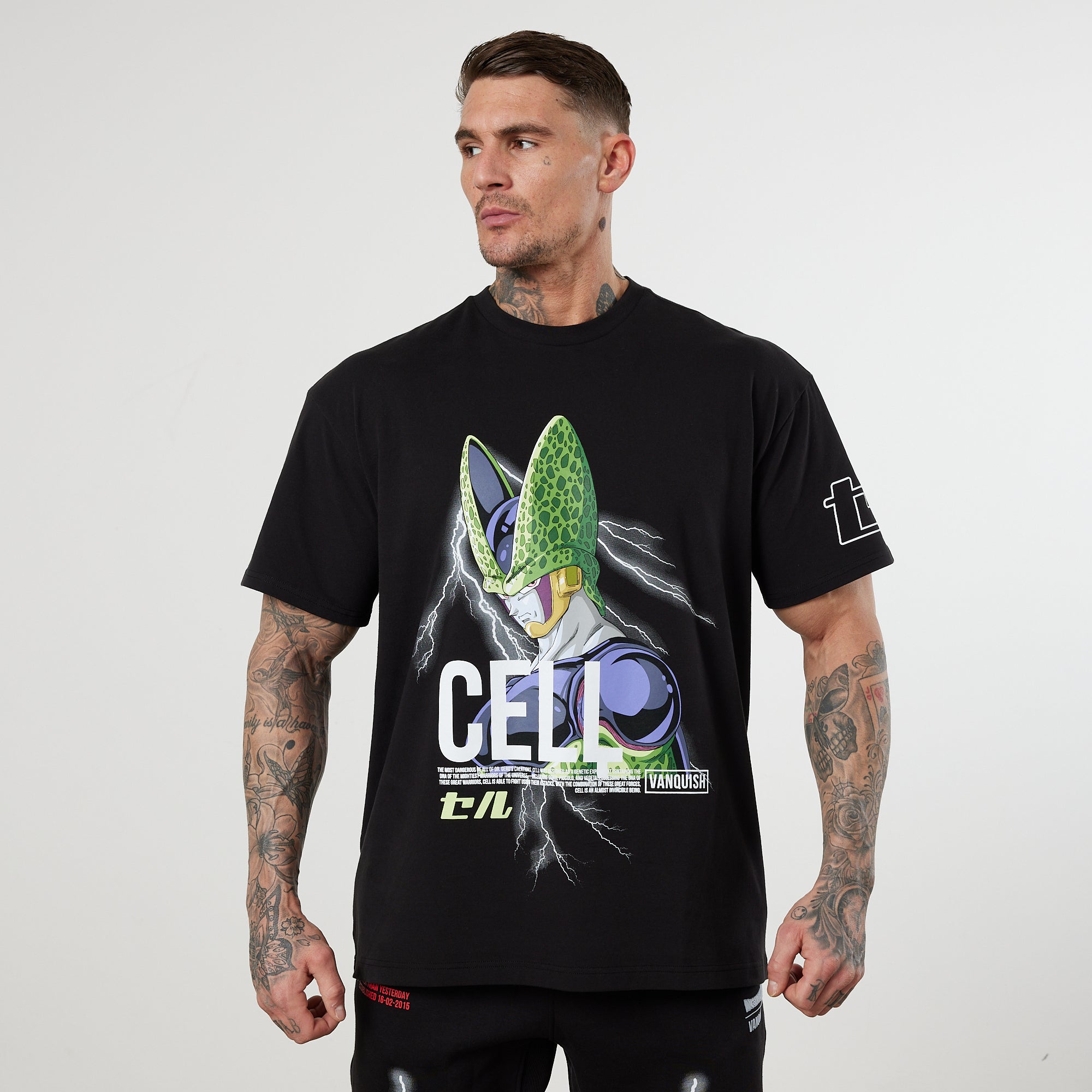 Vanquish DBZ CS Cell Black Oversized T Shirt