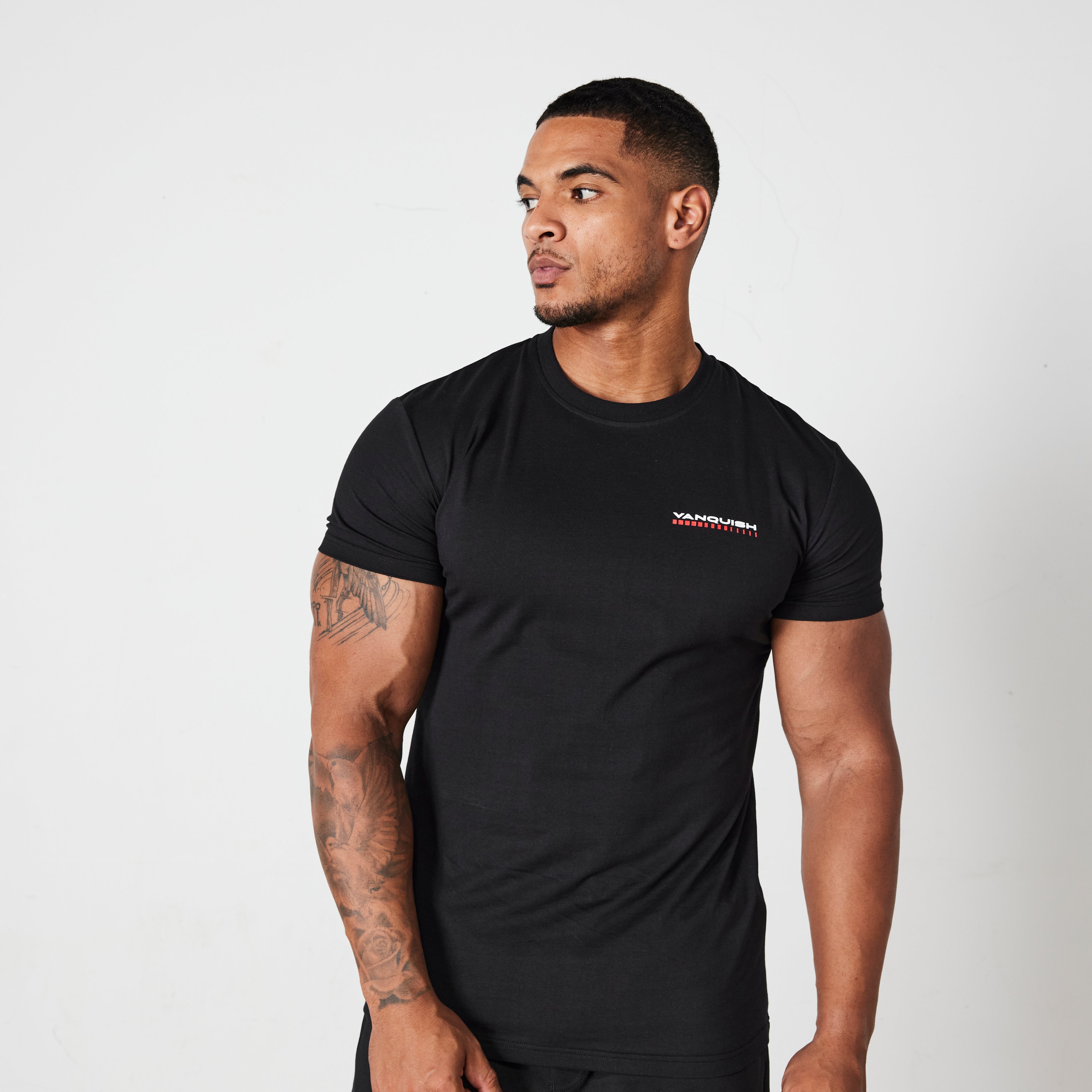 Vanquish Black Athletics Division Fitted T Shirt