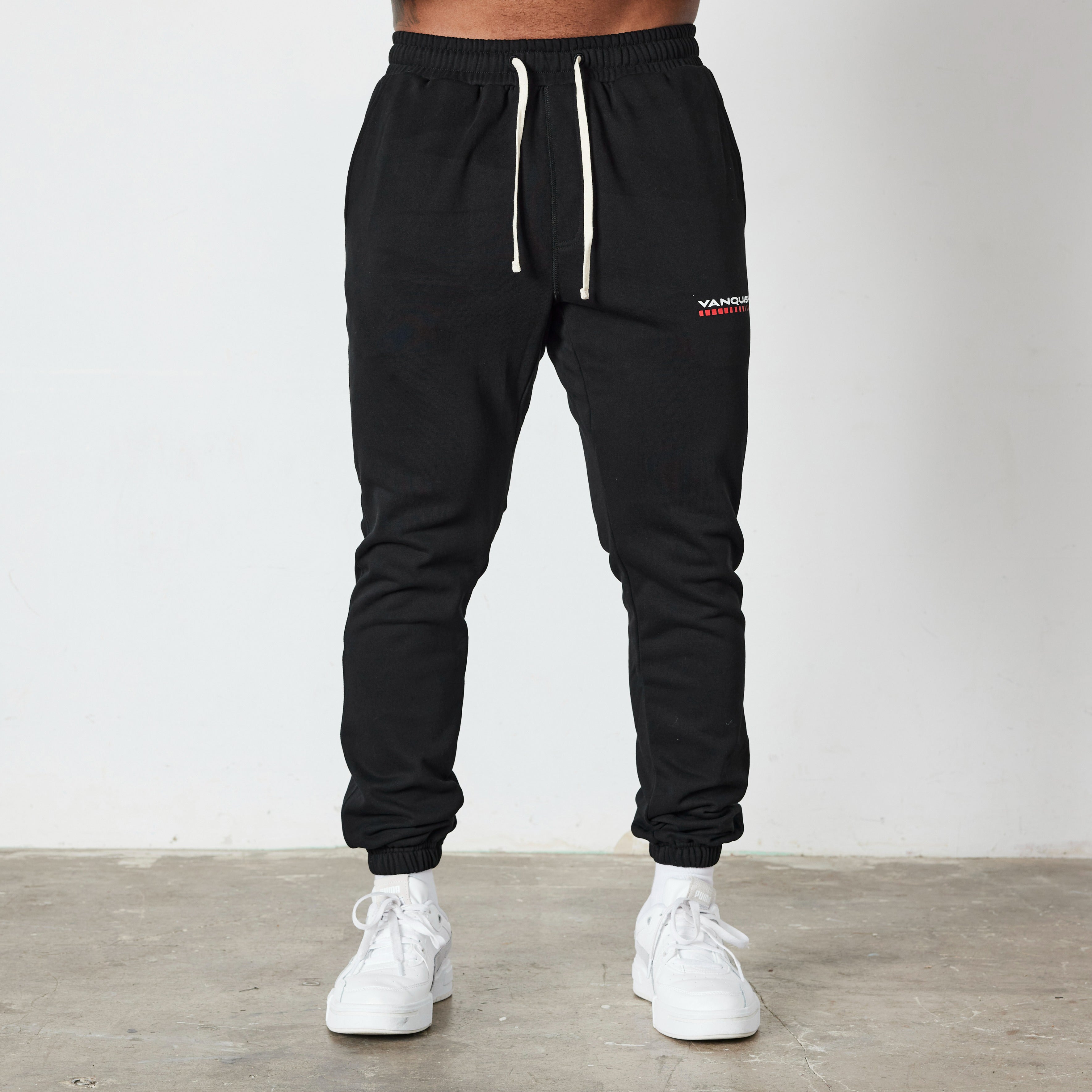 Vanquish Black Athletics Division Tapered Sweatpants