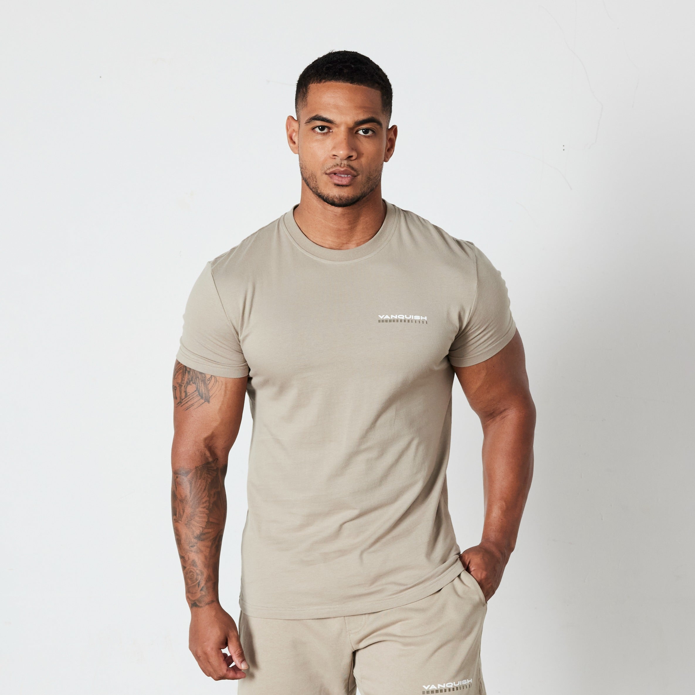Vanquish Stone Athletics Division Fitted T Shirt