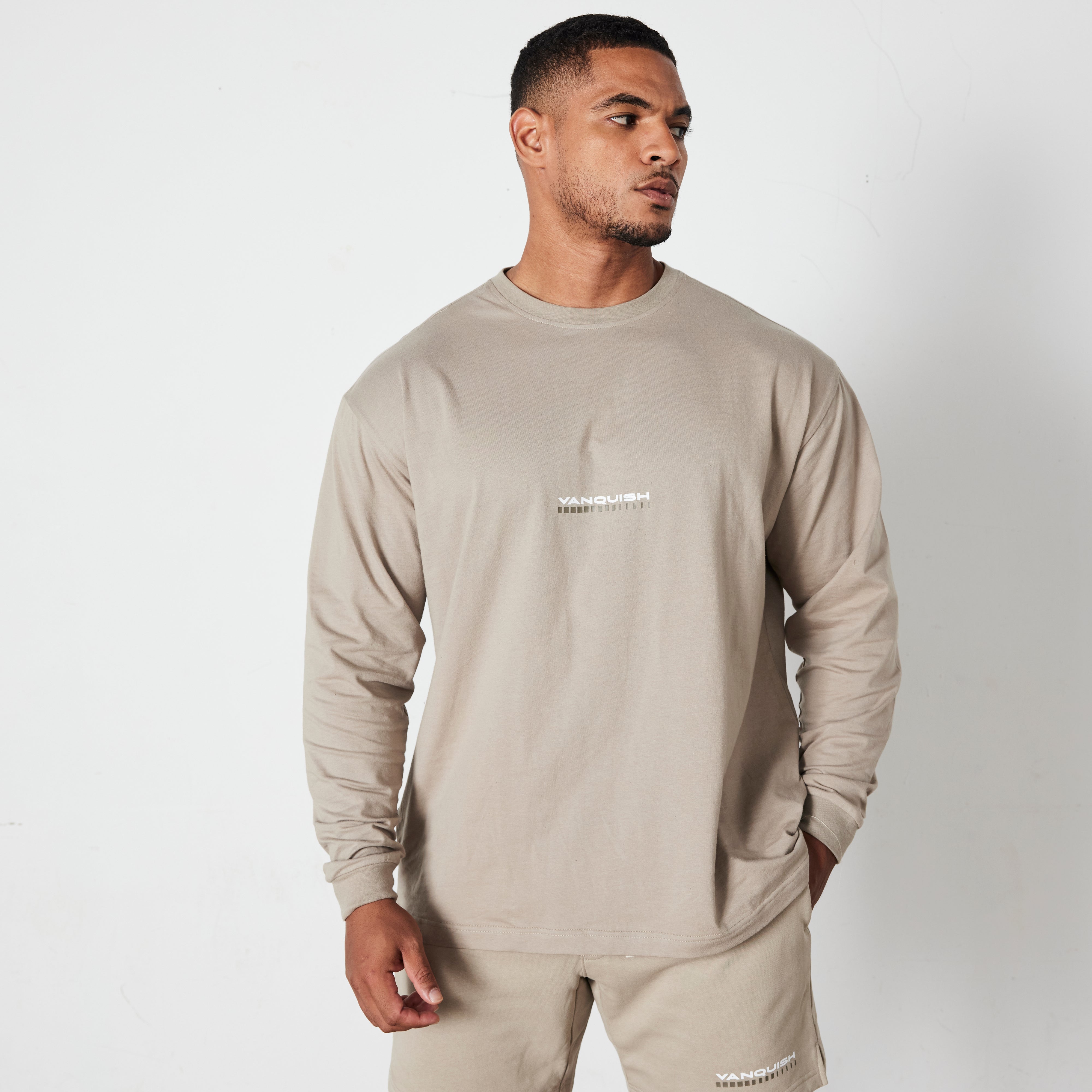 Vanquish Stone Athletics Division Oversized Long Sleeve T Shirt