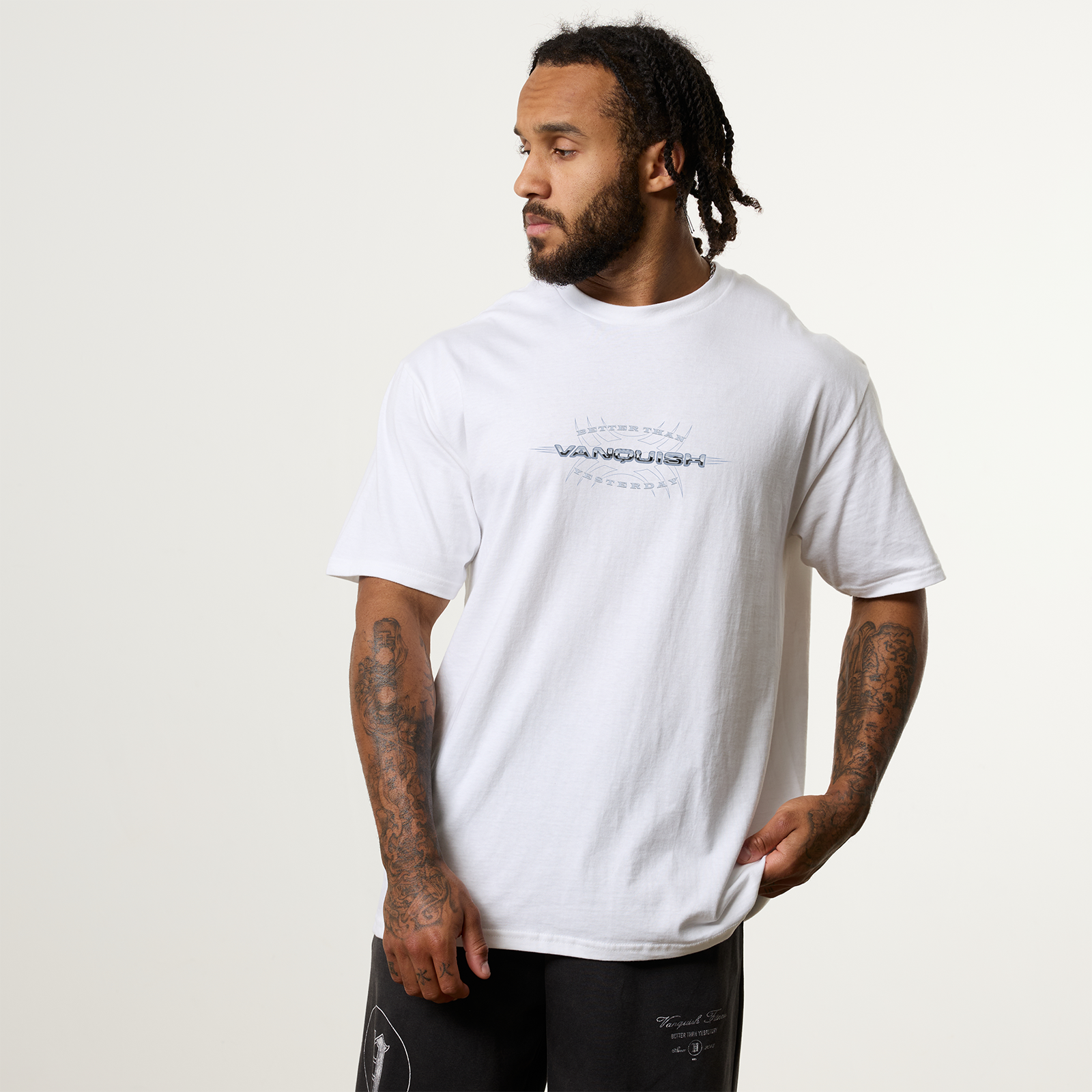 REVOLVE HYPER CHROME WHITE OVERSIZED TEE