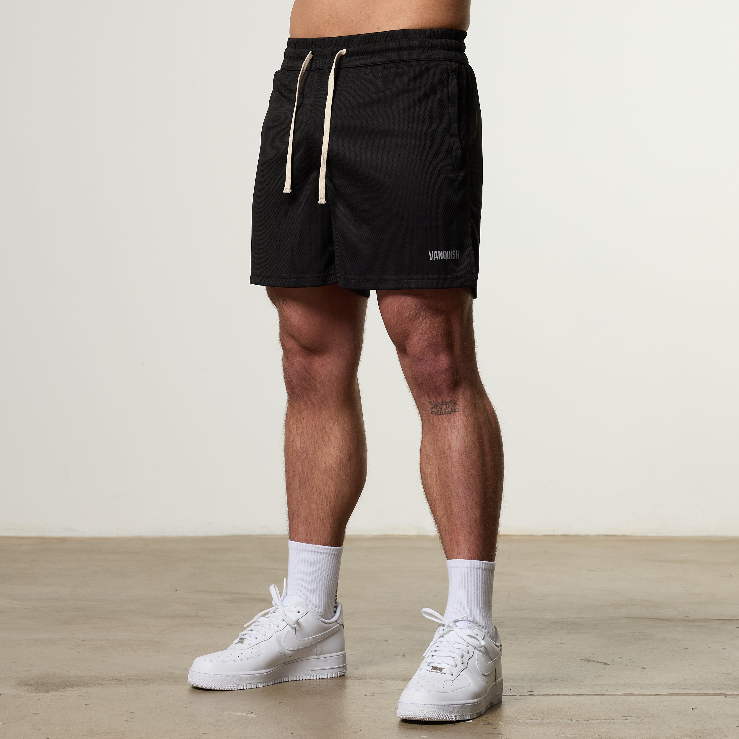 Vanquish Essential V2 Black Mesh Shorts