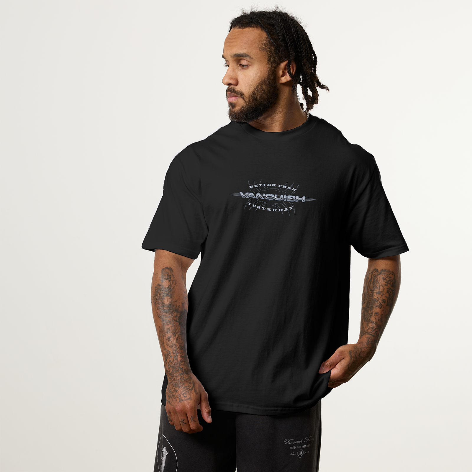 REVOLVE HYPER CHROME BLACK OVERSIZED TEE