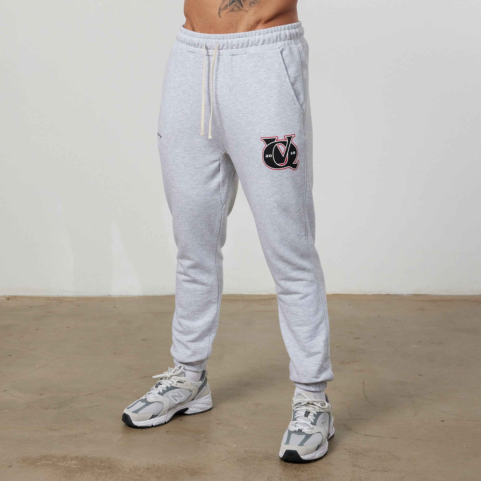 Vanquish TSP Light Grey VQ Interlock Tapered Sweatpants