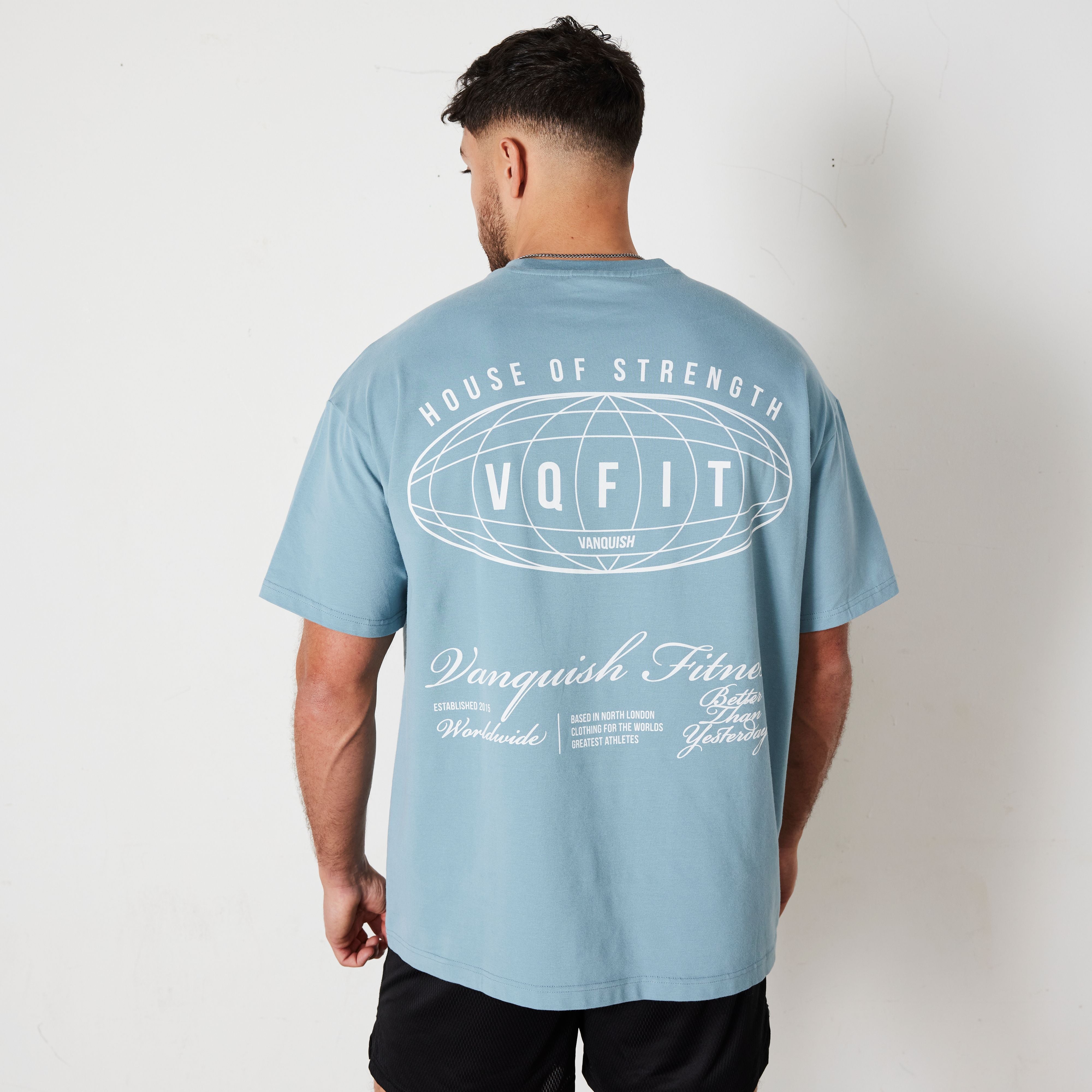 Vanquish TSP Atlas Blue Worldwide Oversized T Shirt