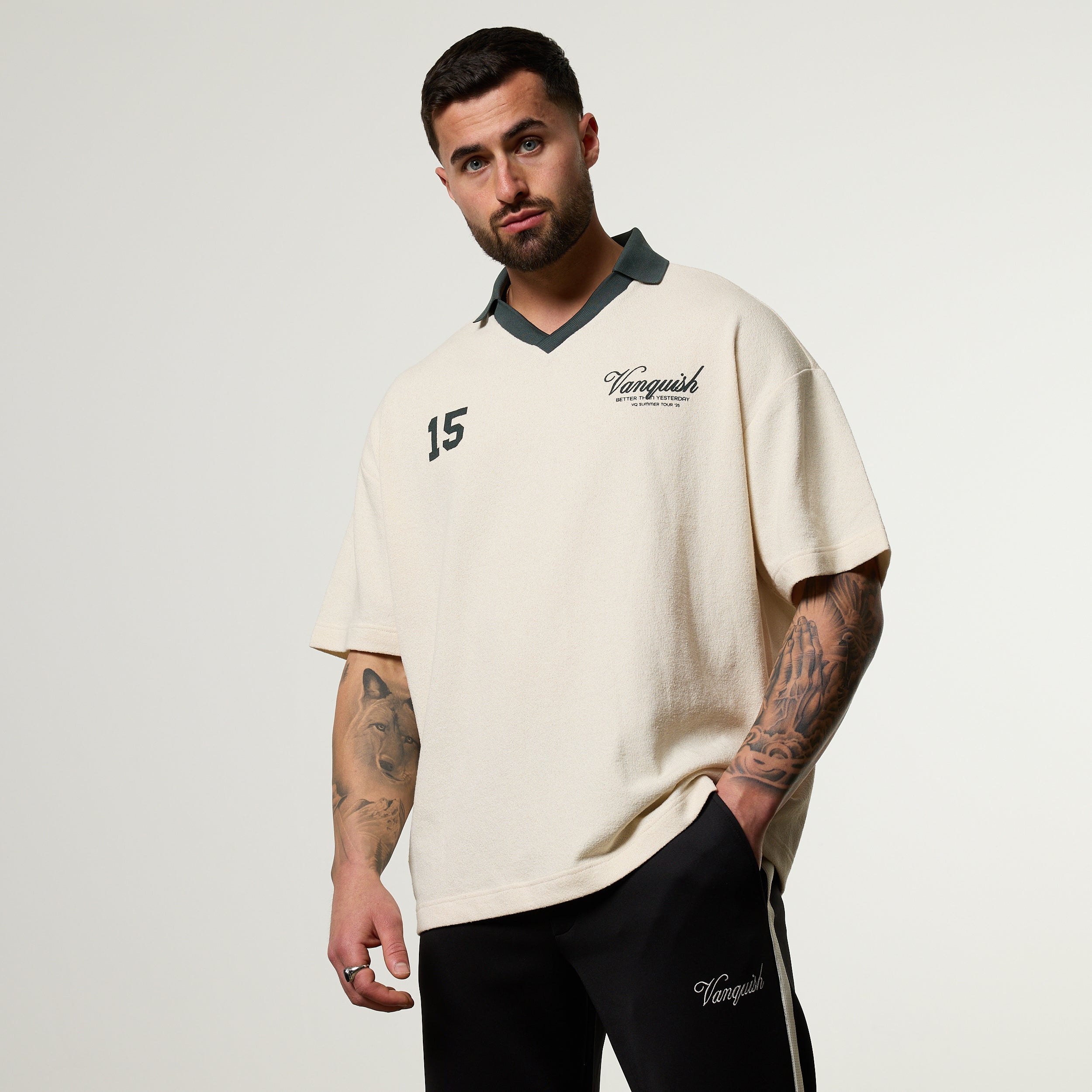 Vanquish Off Season Light Beige Textured Jersey