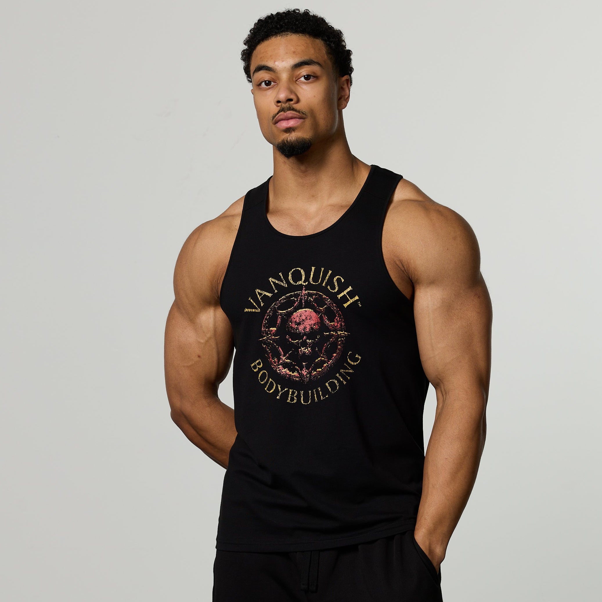 VQ X BADASS BLACK TANK TOP