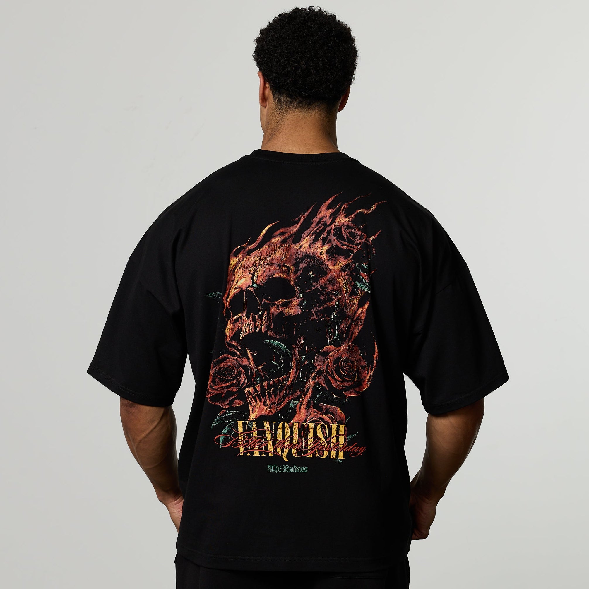 VQ X BADASS BLACK OVERSIZED T Shirt