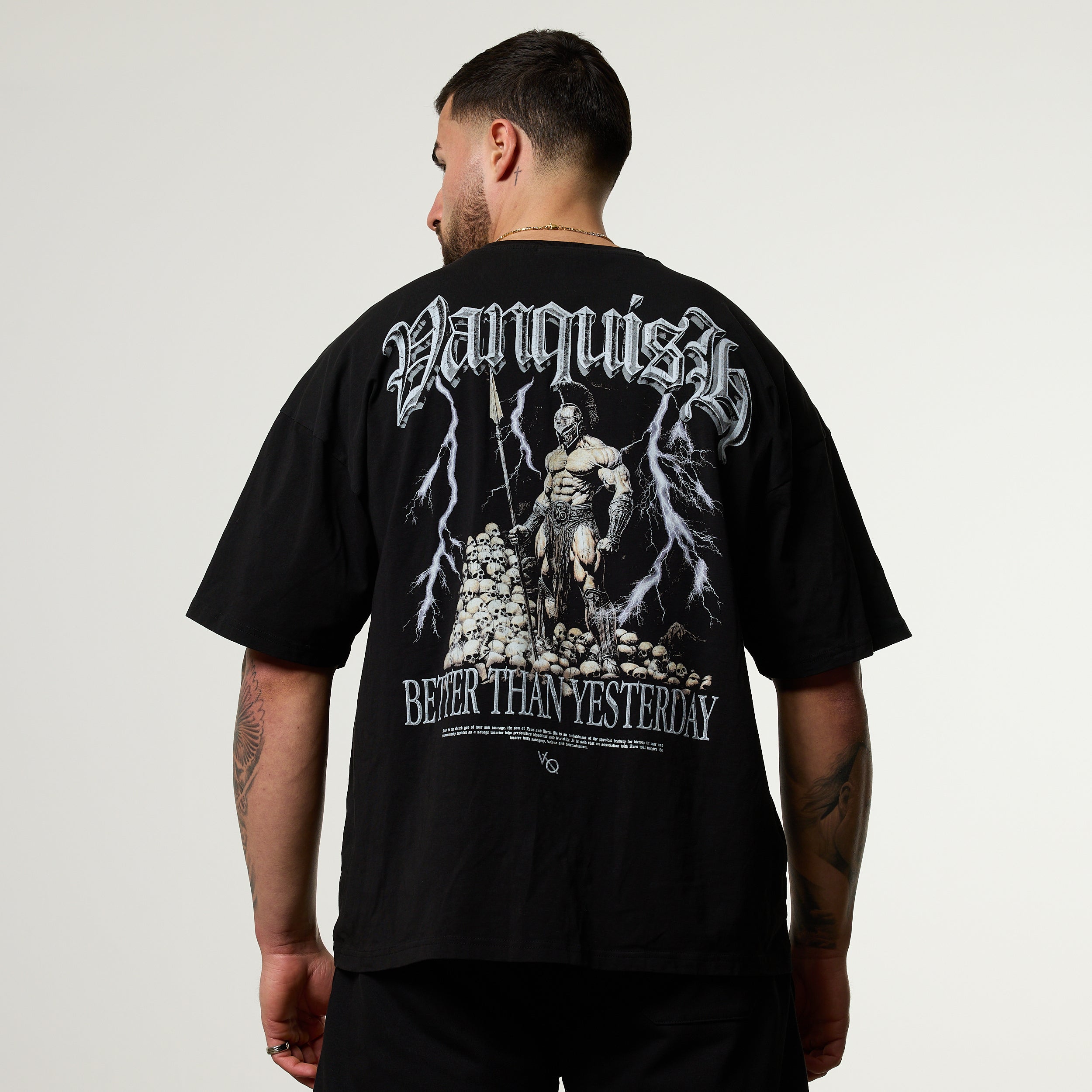 Vanquish Olympus Black Ares Oversized Boxy T Shirt