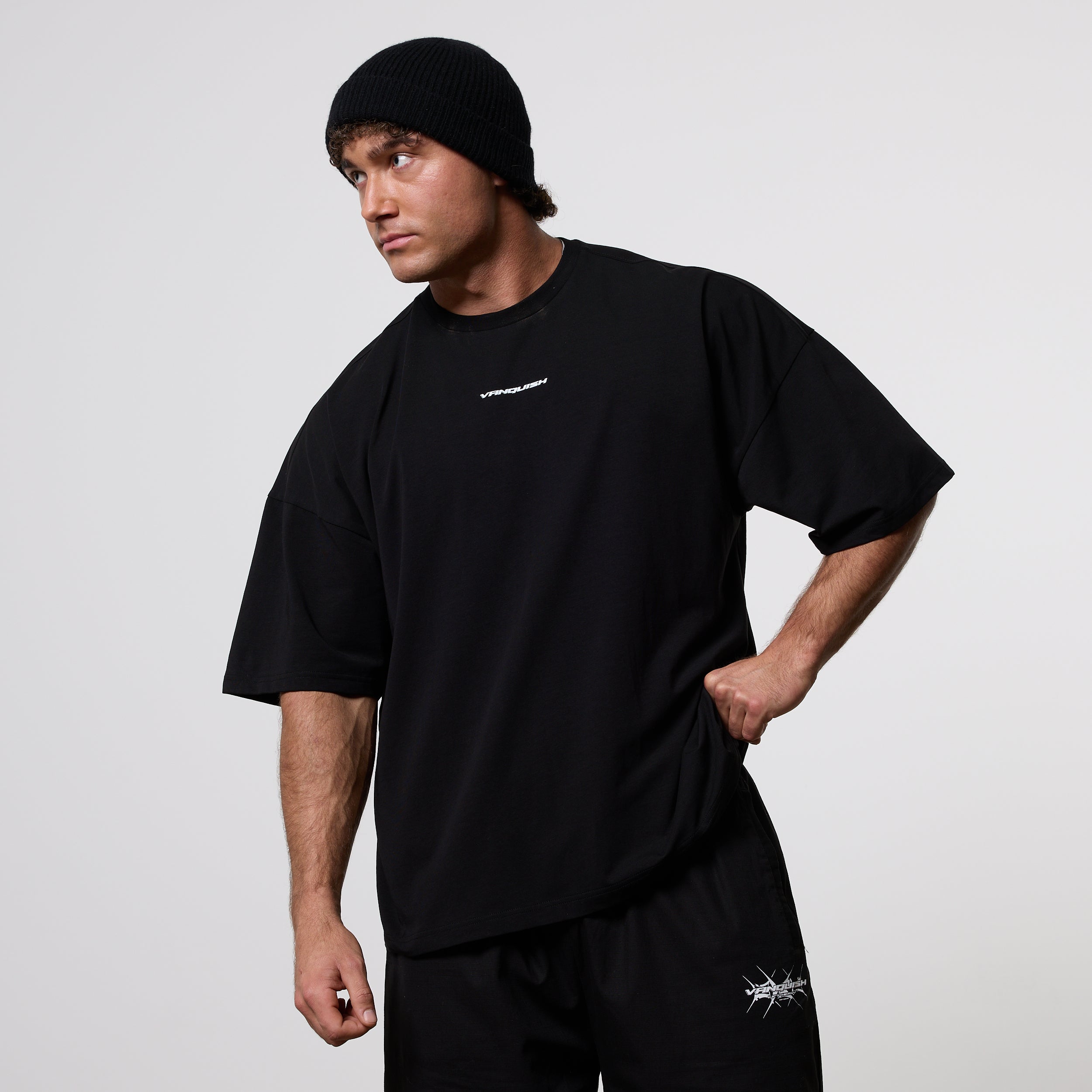 Vanquish x DT Lift Heavy Black Oversized T Shirt