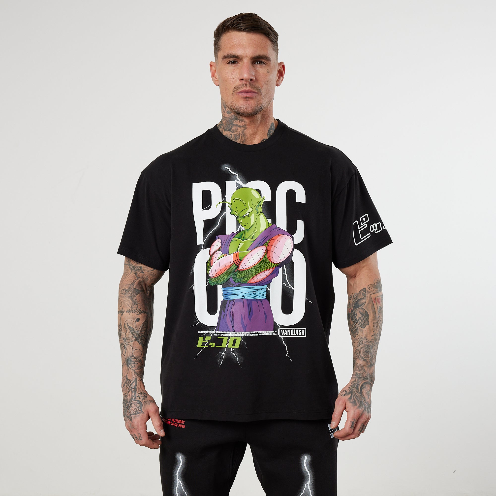 Vanquish DBZ CS Piccolo Black Oversized T Shirt