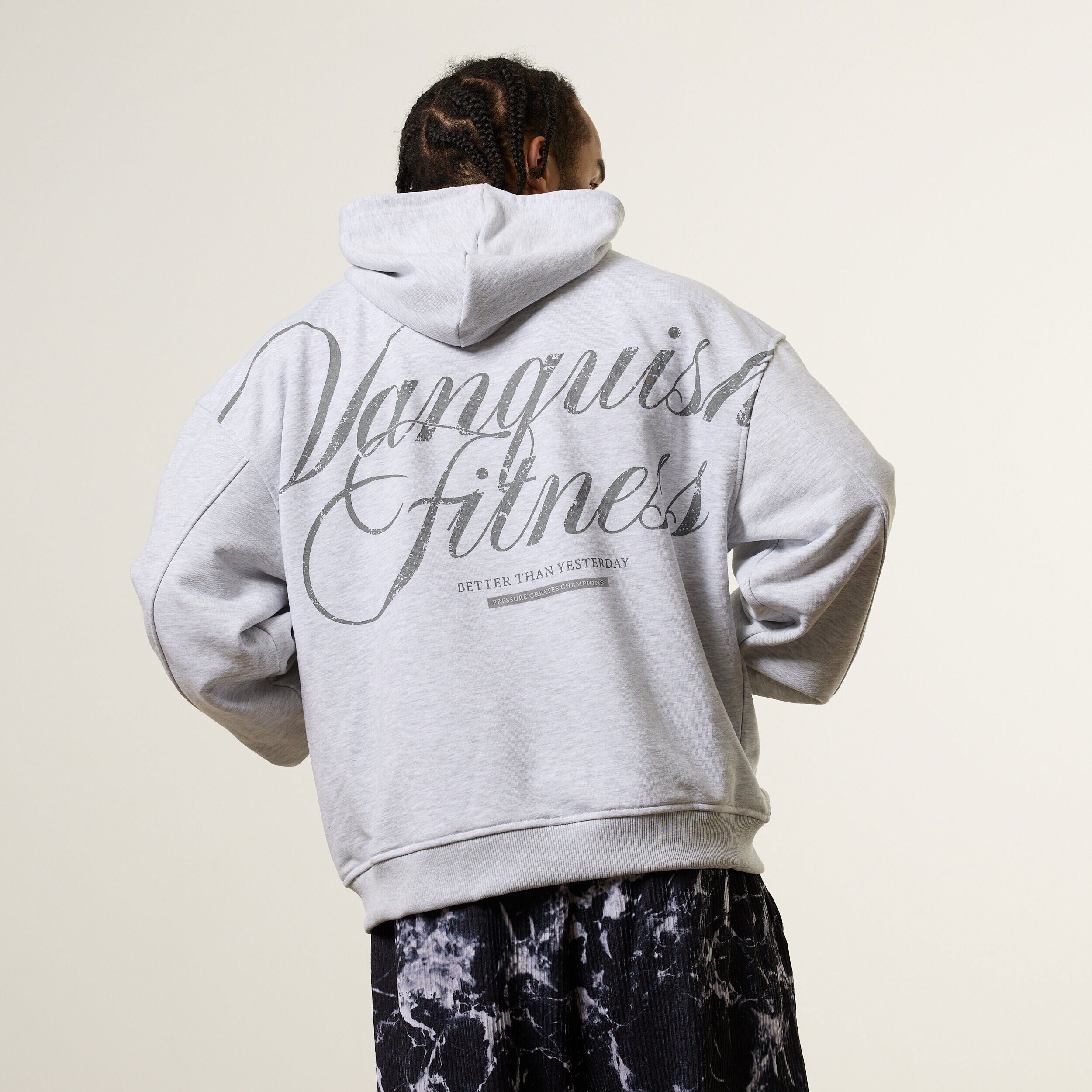 Vanquish x JBeast Grey Oversized Full Zip Hoodie